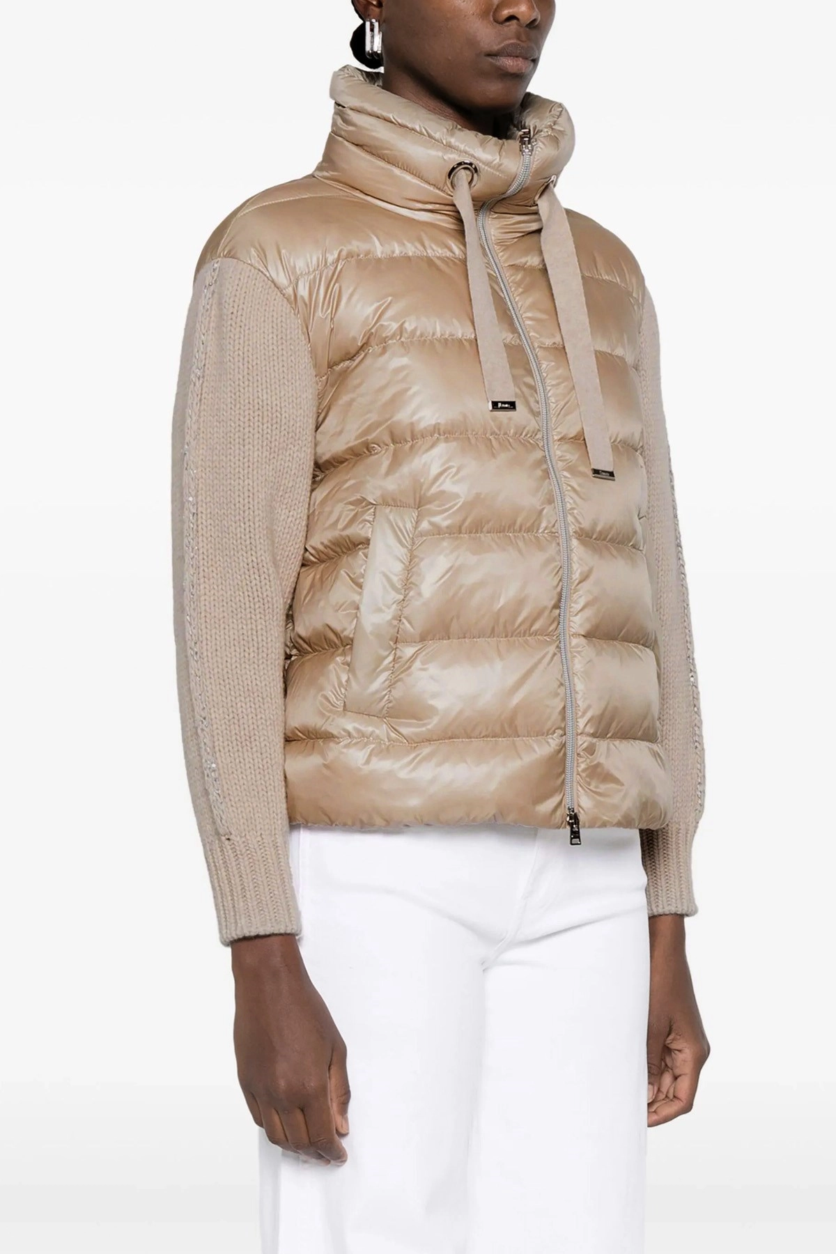 ダウンジャケット・コート HERNO Resort down jacket in ultralight nylon and mesh Herno 'resort' down jacket available on julian-fashion.com