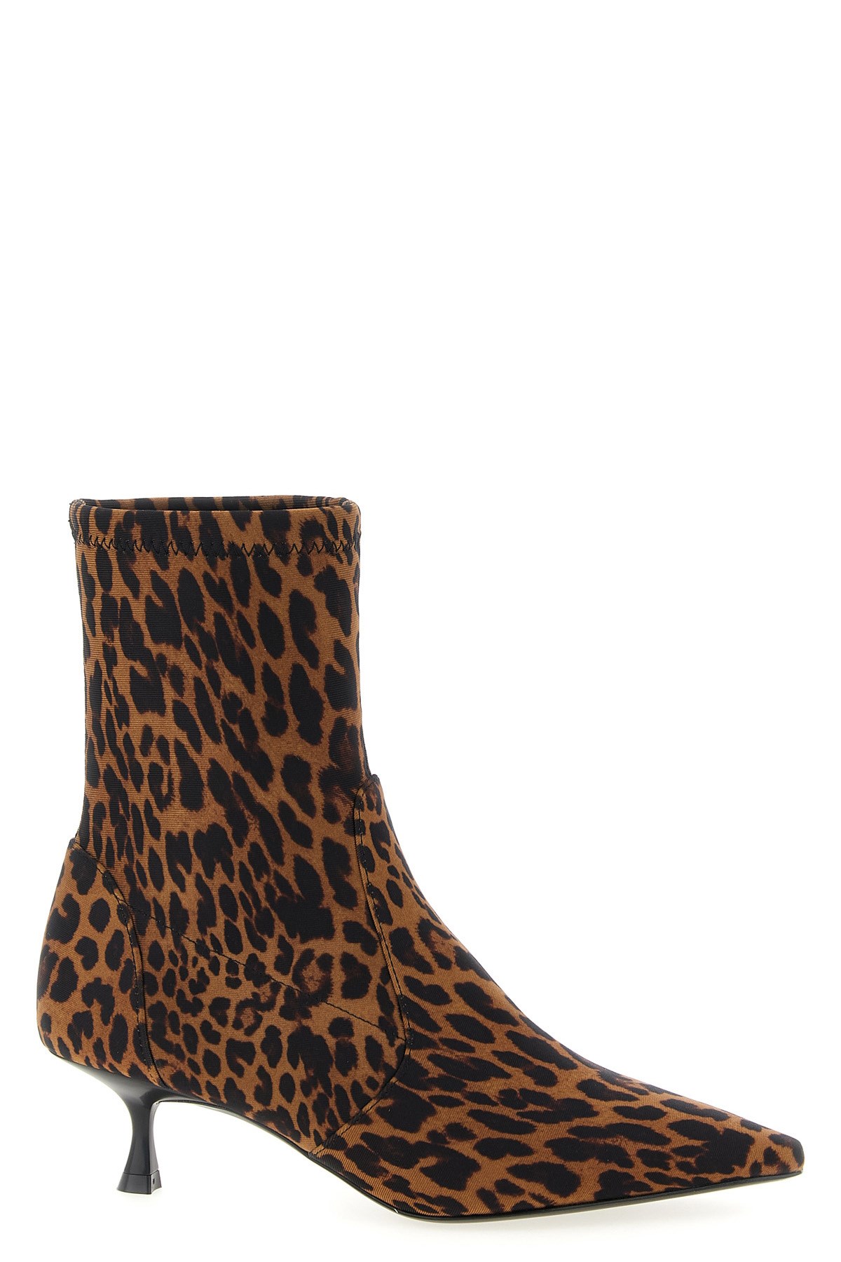 Stuart Weitzman Leopard Print Ankle Boots In Multi