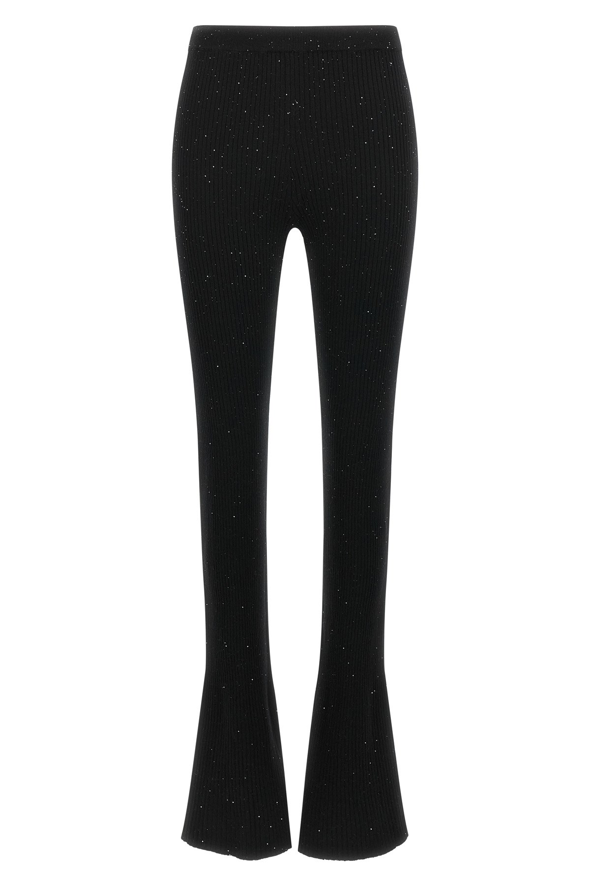 Pinko Black Wool-blend Trousers In Black