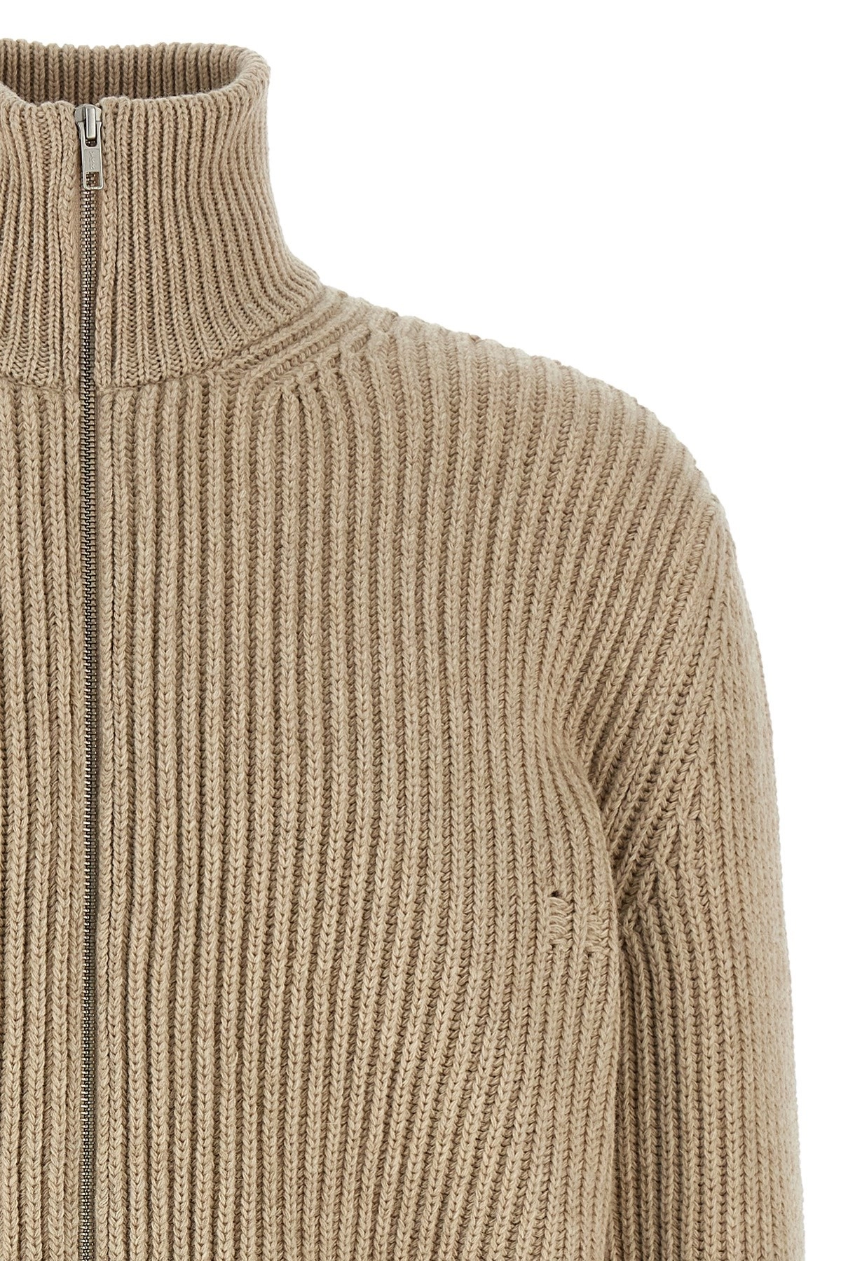 トップス Maison Margiela 15SS Panelled Cardigan-M Maison Margiela Zip Up Cardigan 'Black