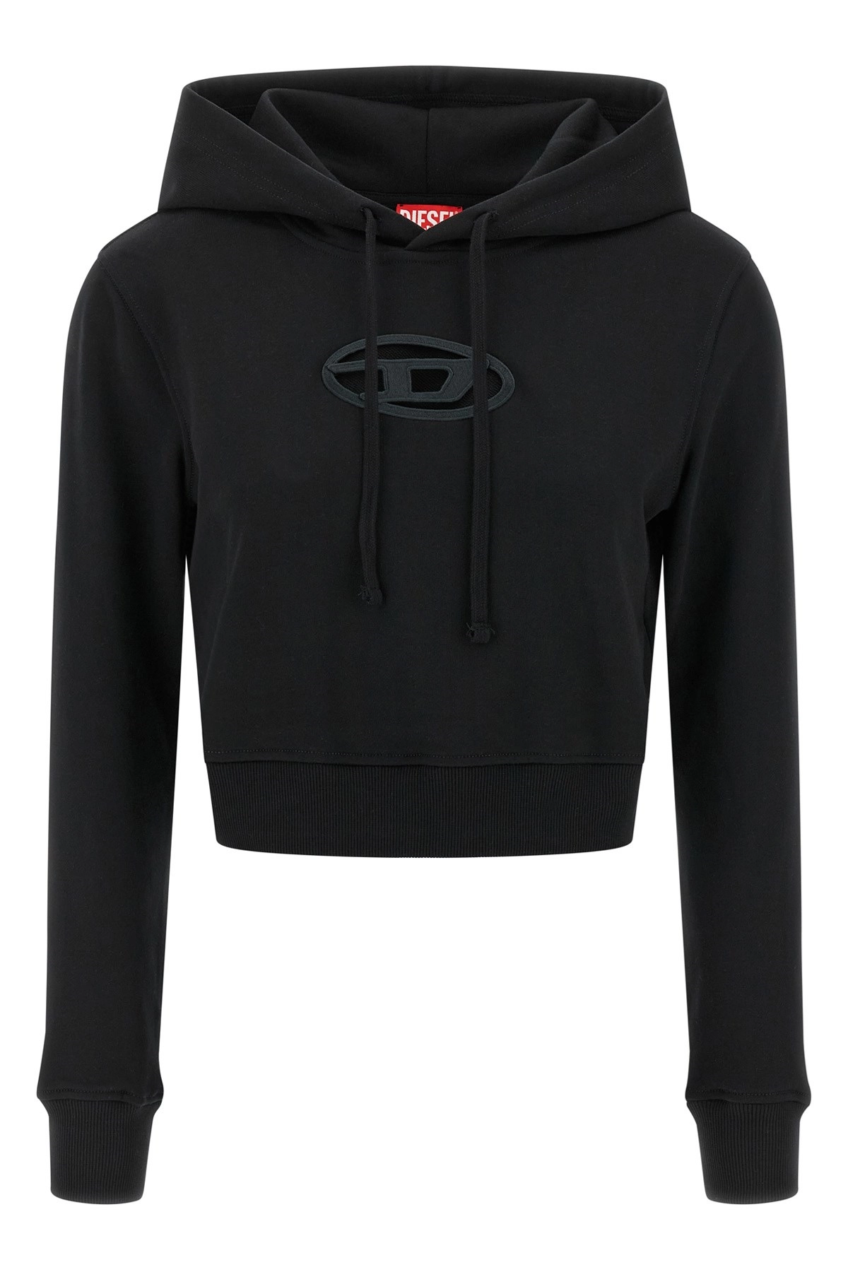 DIESEL◆パーカー/M/コットン/BLU/F-SLIMMY-HOOD-Q1 F-SLIMMY-HOOD-Q1 Faded hoodie with logo embroidery｜ブルー