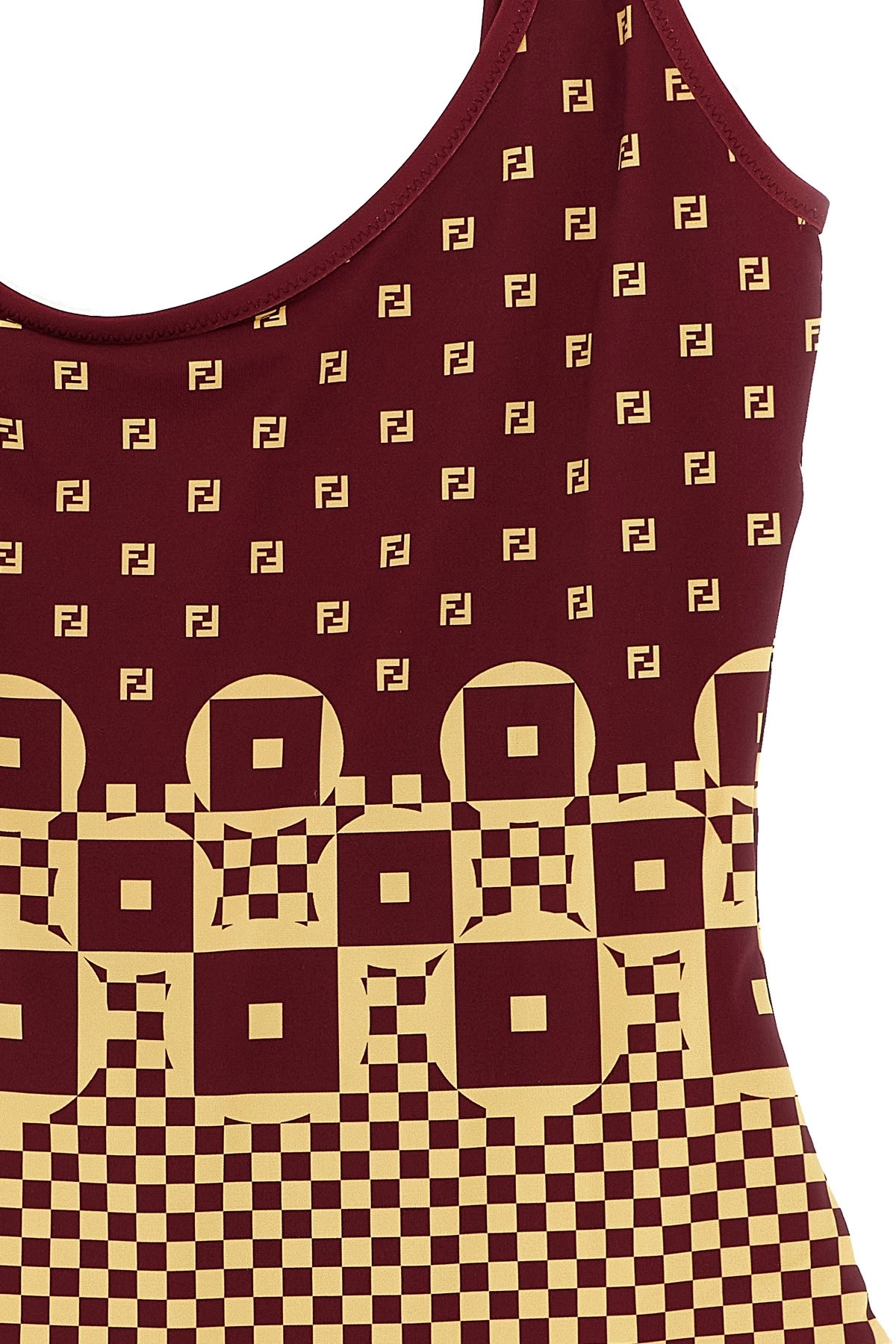 【関税＆送料込み】Fendi Micro Patchwork One-Piece Swimsuit Fendi Micro patchwork one-piece swimsuit available on julian