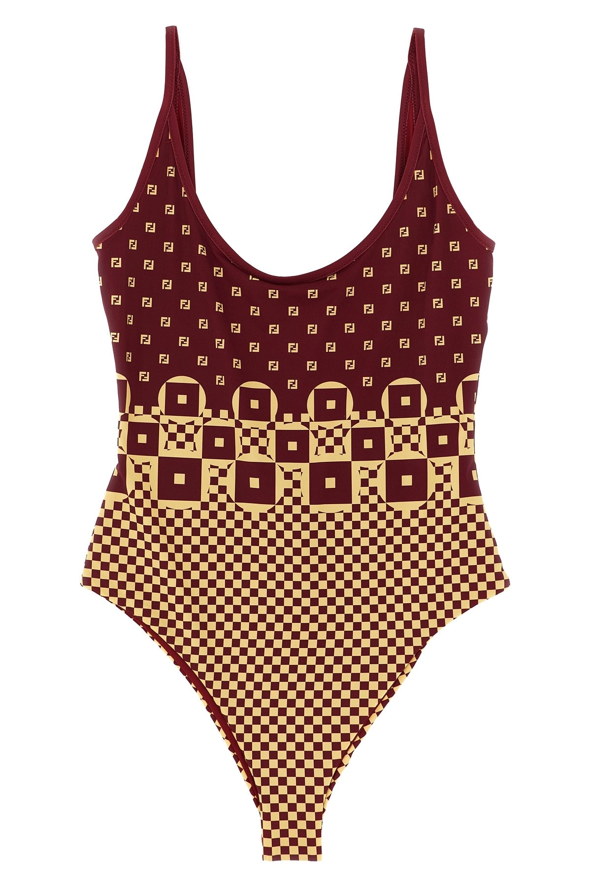 【関税&送料込み】Fendi Micro Patchwork One-Piece Swimsuit Fendi Micro patchwork one-piece swimsuit available on julian