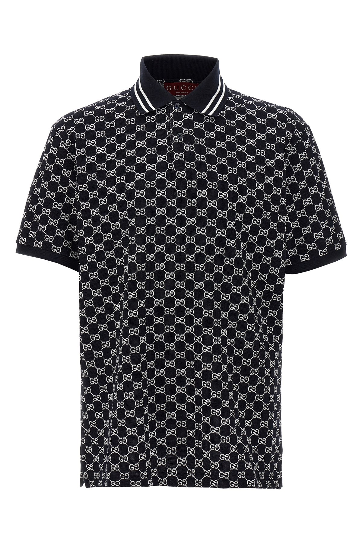 Gucci Polo Gg In Blue