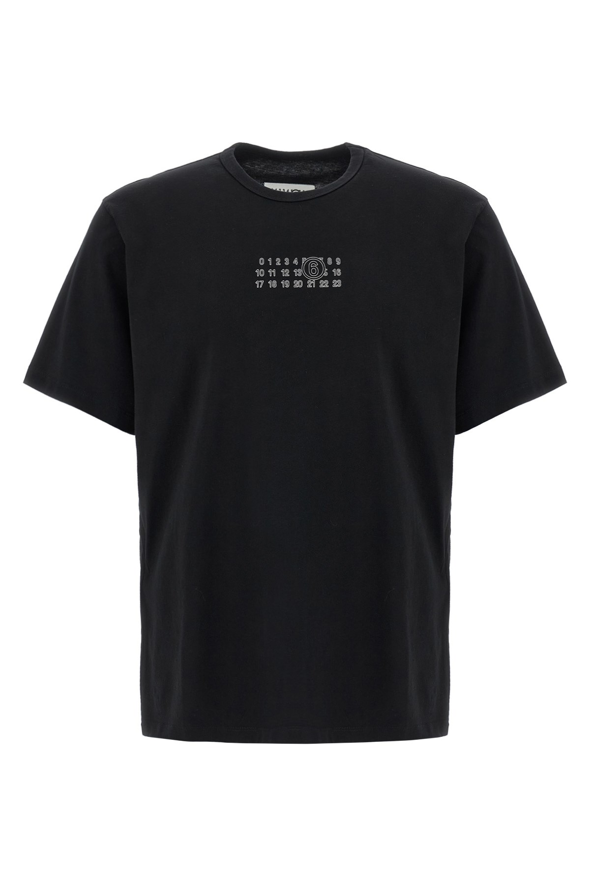 Mm6 Maison Margiela 'numeric Signature Mm6' T-shirt In Black