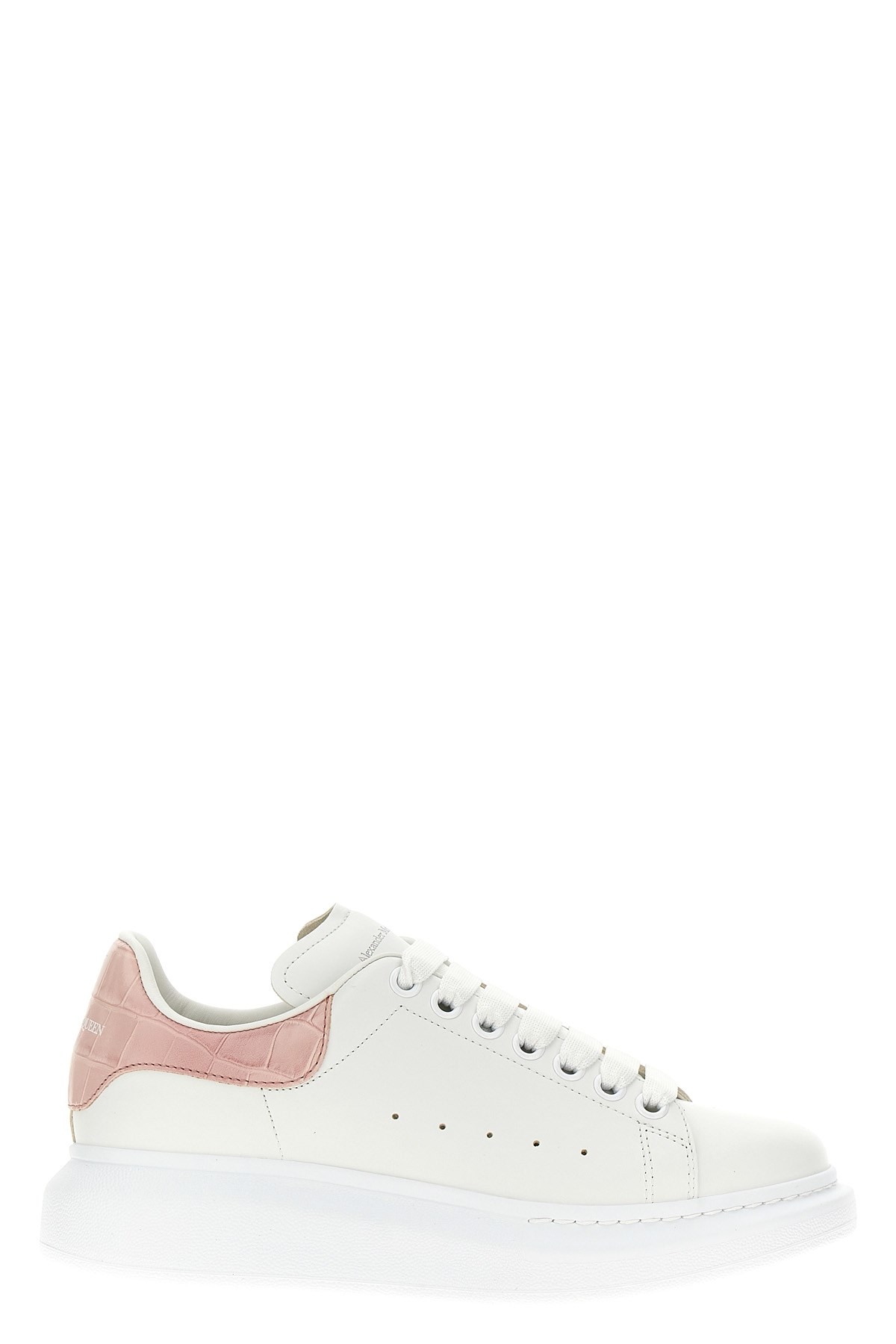 Alexander Mcqueen Iconic Oversized Leather Sneakers In White