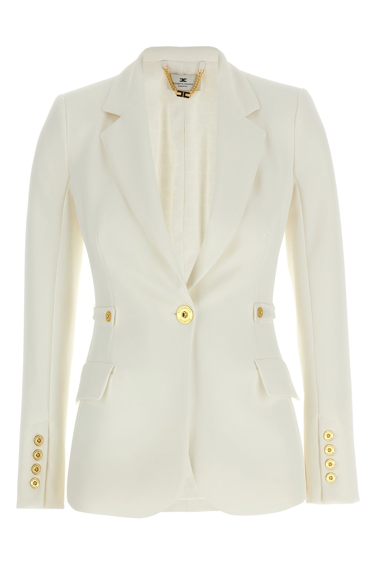 ジャケット ELISABETTA FRANCHI FW25 Jewel strap blazer (GI17556E2 360) Jewel strap blazer (Elisabetta Franchi/スーツ・ジャケット