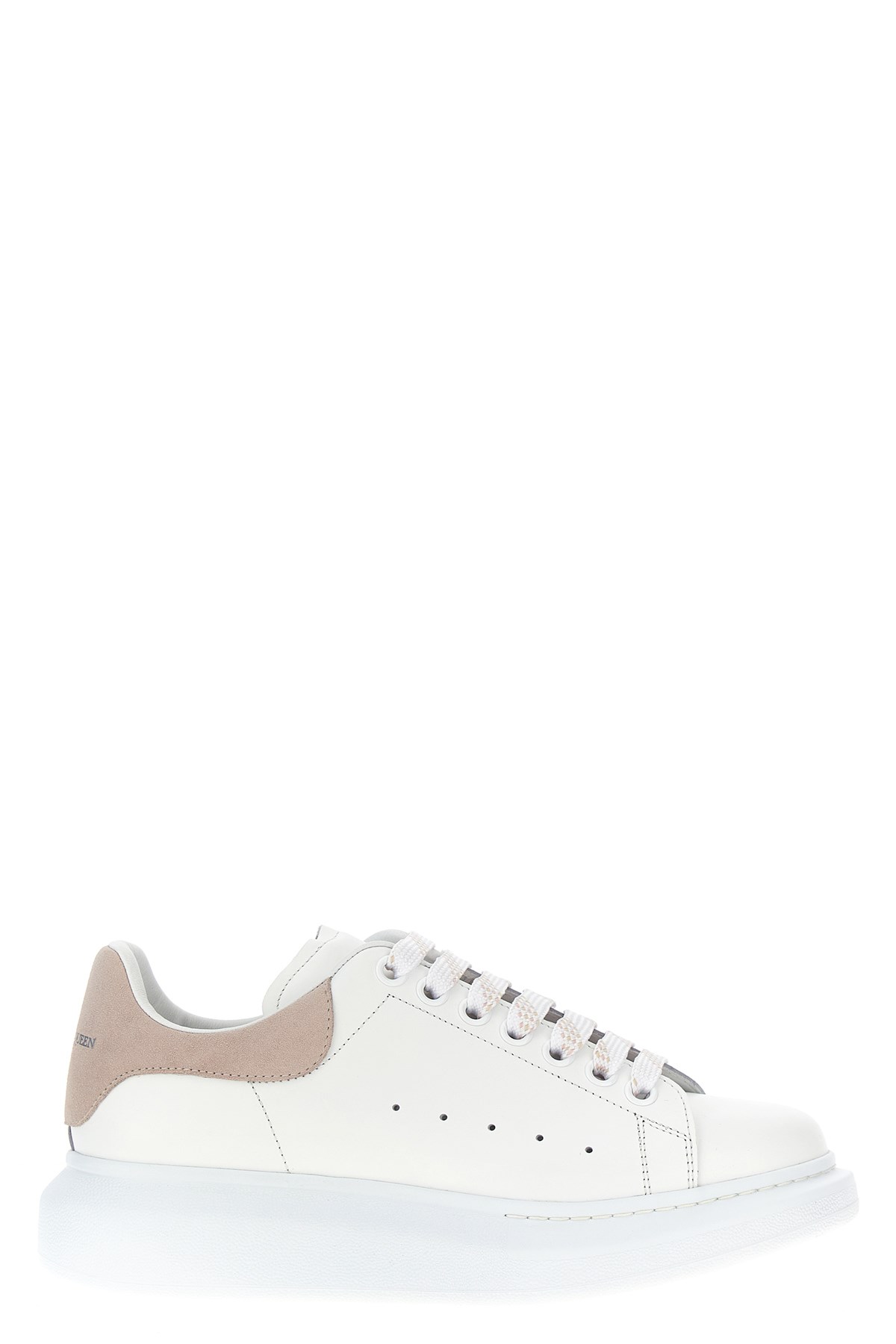 Alexander Mcqueen Alexander Mc Queen Oversize White Pink Calf Leather Sneaker In Pink