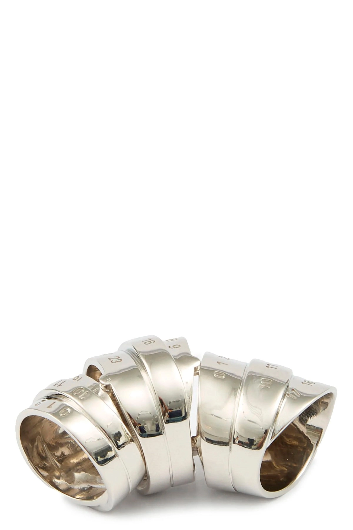 指輪・リング MM6 Maison Margiela 'Numeric' ring MM6 Maison Margiela Numeric Minimal Signature Ring | Silver