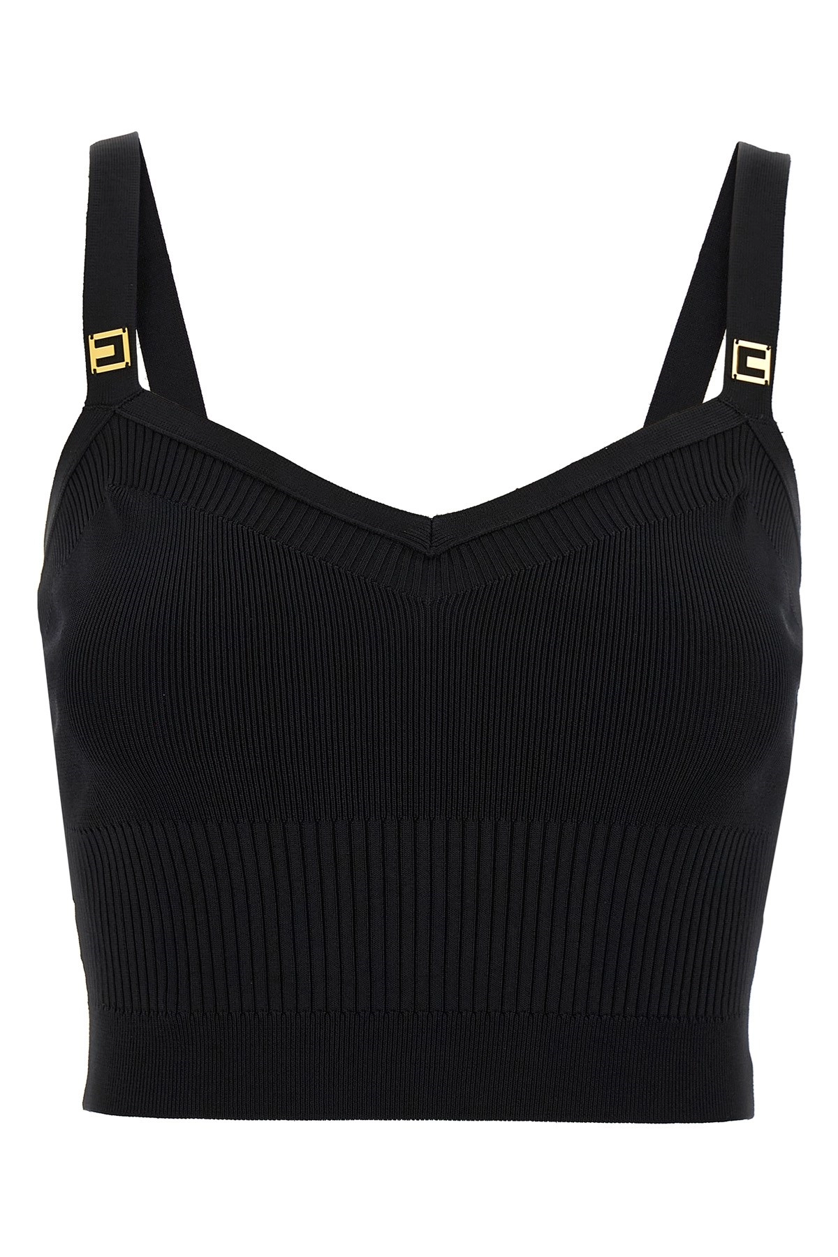 ブラジャー ELISABETTA FRANCHI FW25 Ribbed knit top (TK61S56E2 110) Elisabetta franchi Ribbed knit top available on julian