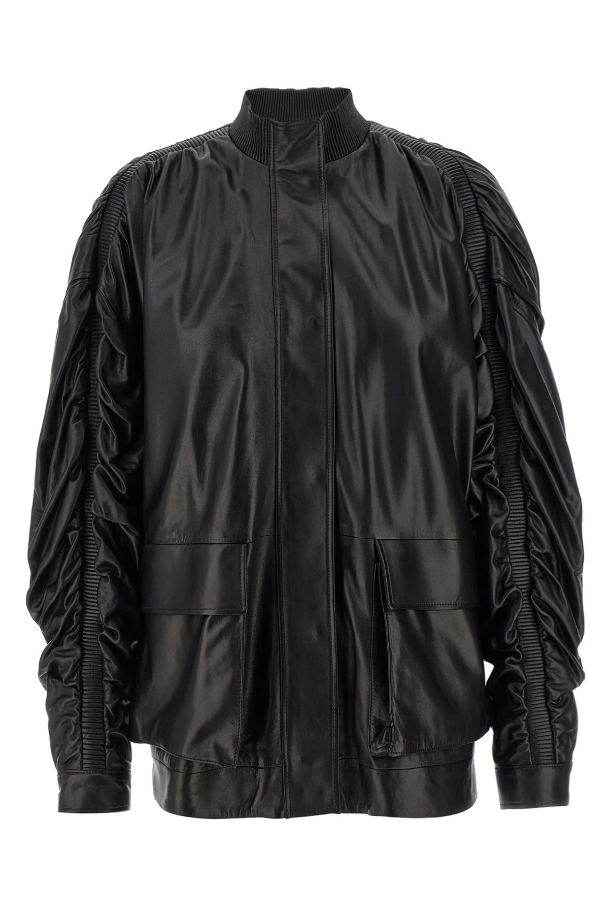 レザージャケット・コート GIOVANNI BEDIN SS25 Nappa bomber jacket (GB25041 BLACK) Giovanni bedin Nappa Bomber Jacket in Black | Lyst