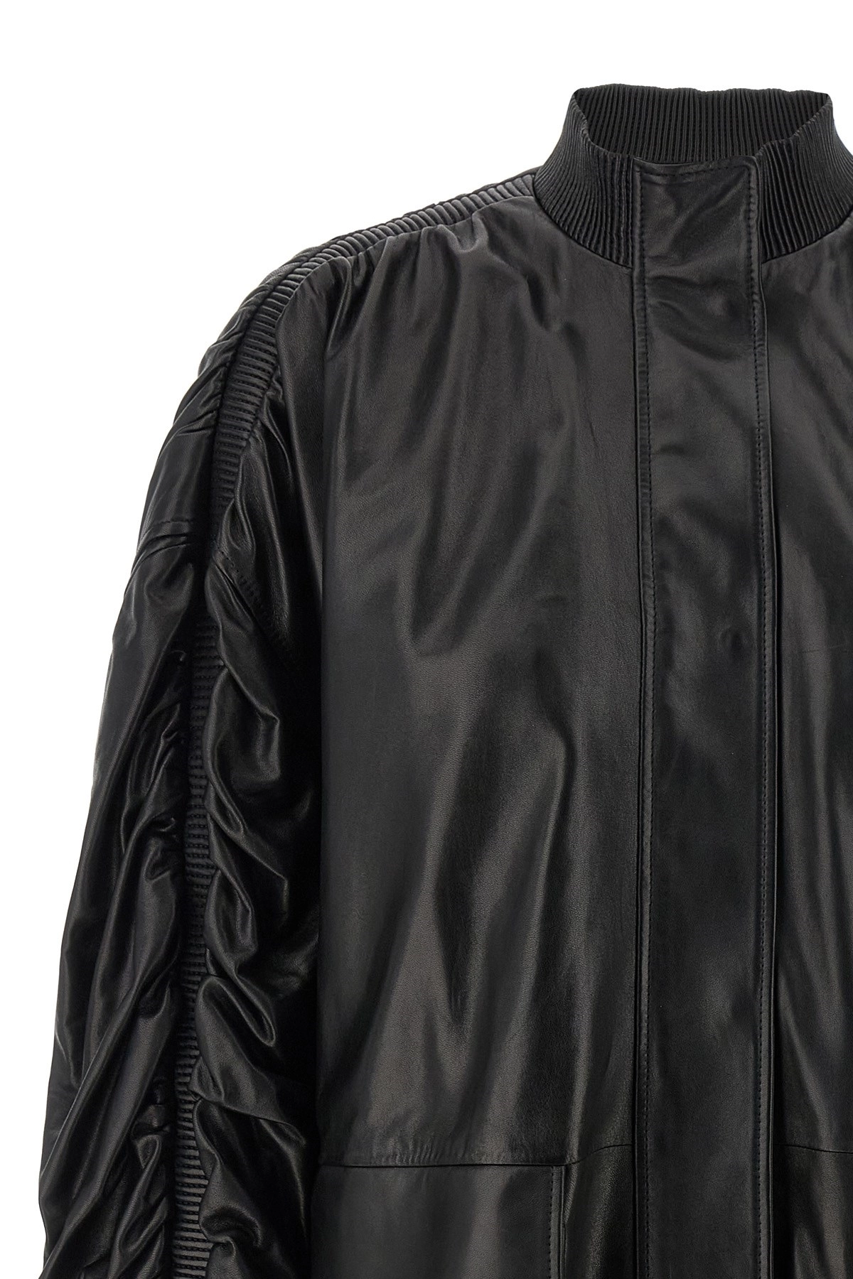 レザージャケット・コート GIOVANNI BEDIN SS25 Nappa bomber jacket (GB25041 BLACK) Giovanni bedin Nappa bomber jacket available on julian