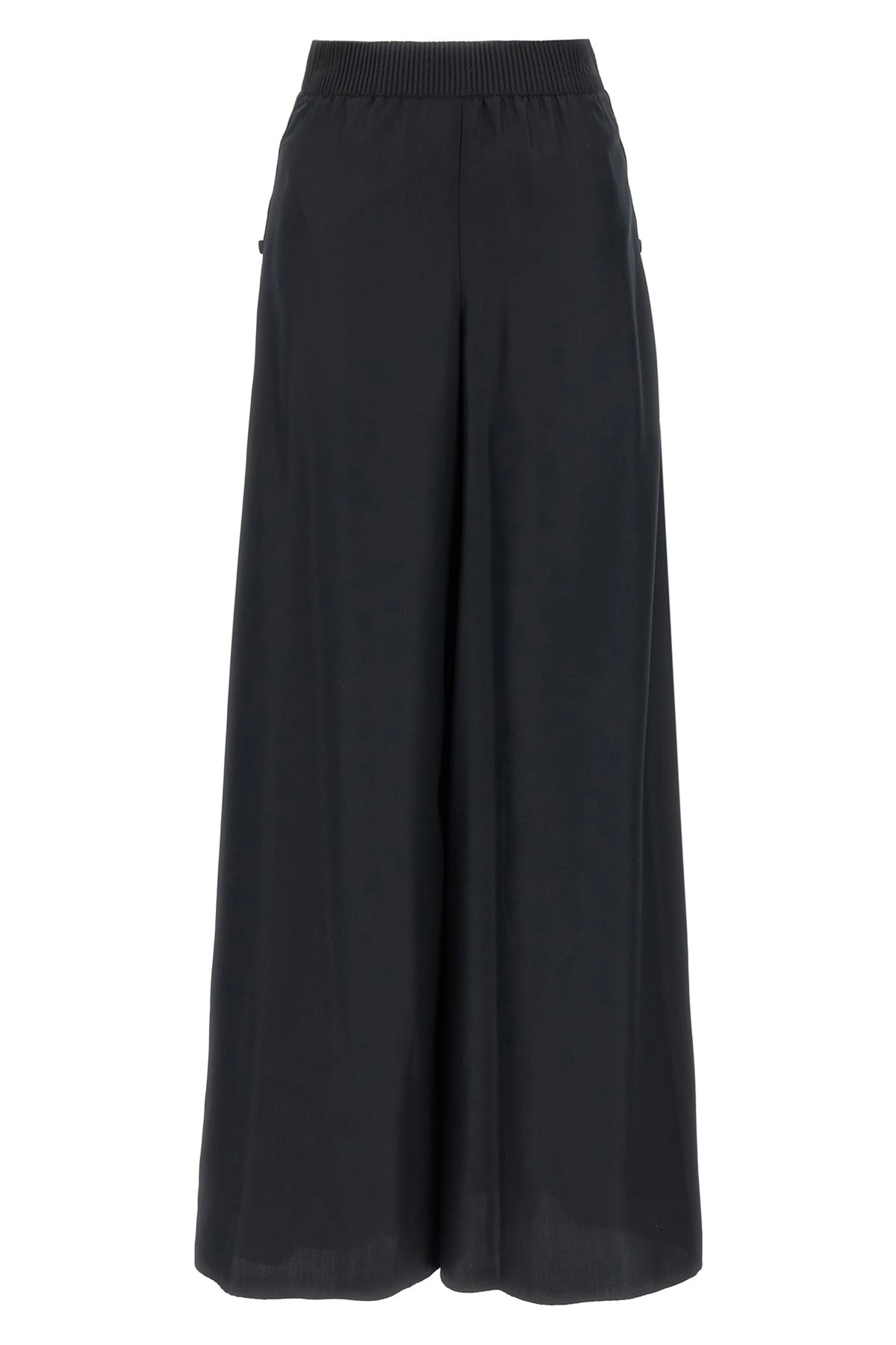 パンツ GIOVANNI BEDIN SS25 Silk pants (GB25055 BLACK) Giovanni Bedin High-Waist Black Silk Pants | ShopSimon