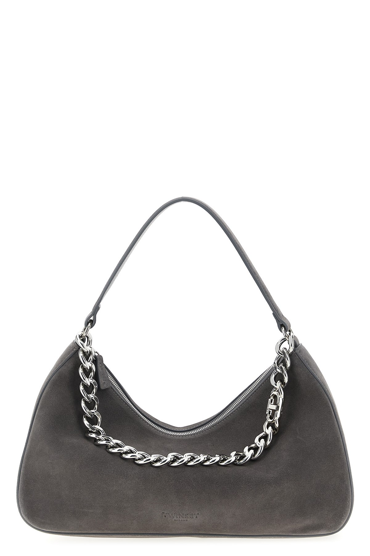 Twinset 'liliane' Medium Shoulder Bag In Gray
