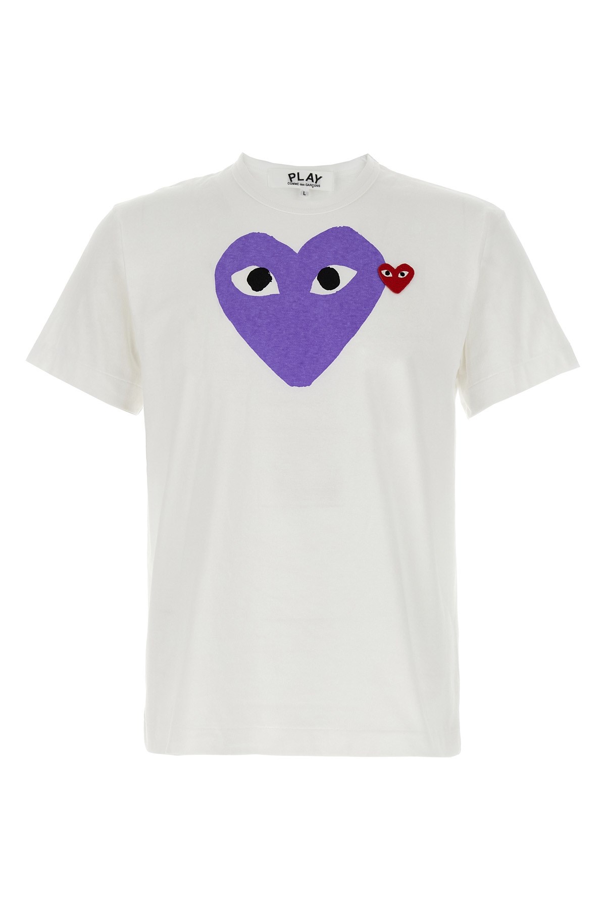 COMME DES GARÇONS PLAY Printed T-Shirt And Logo Patch