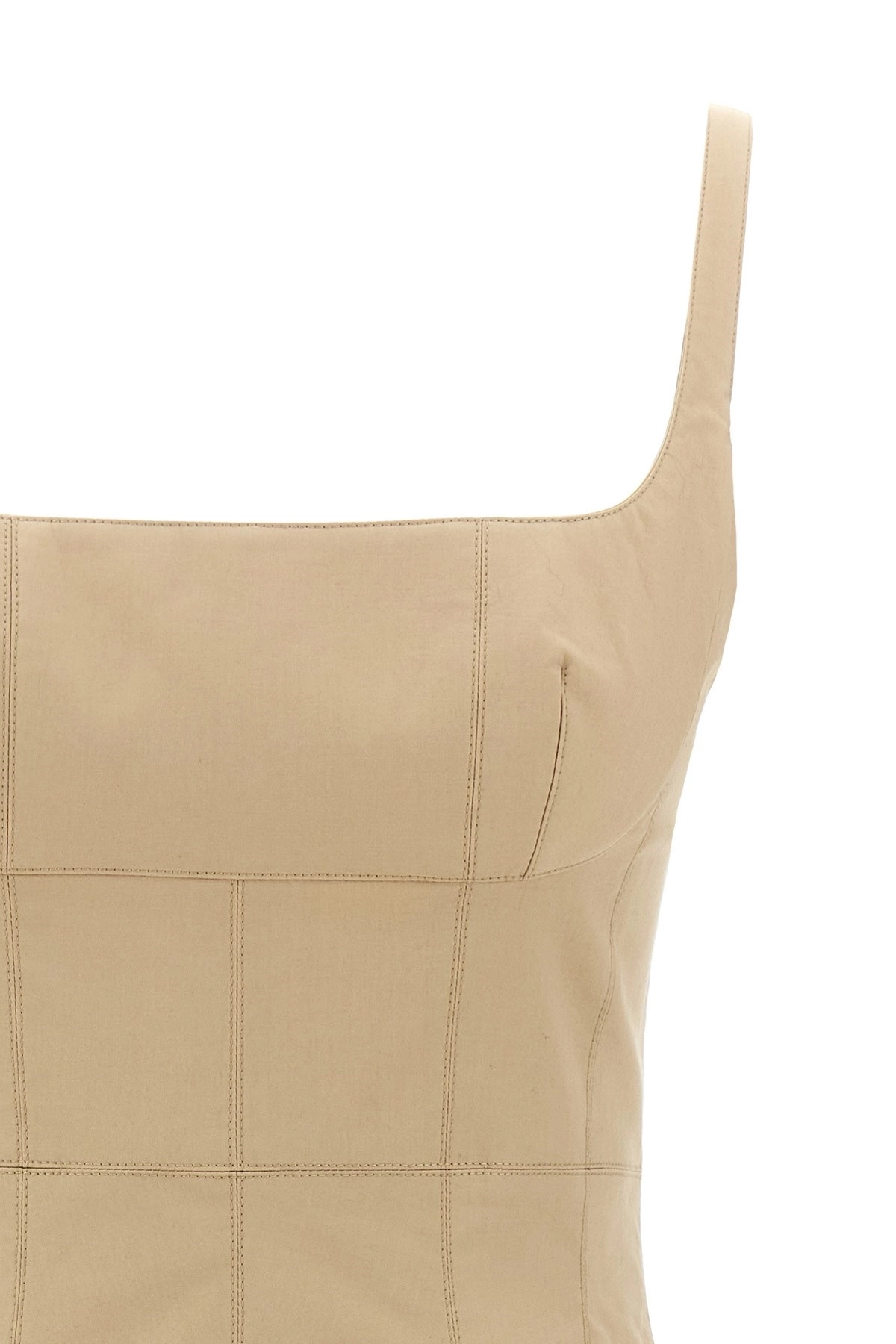 ワンピース GIOVANNI BEDIN SS25 Pleated dress (GB25070 BEIGE) Giovanni bedin Pleated dress available on julian-fashion.com