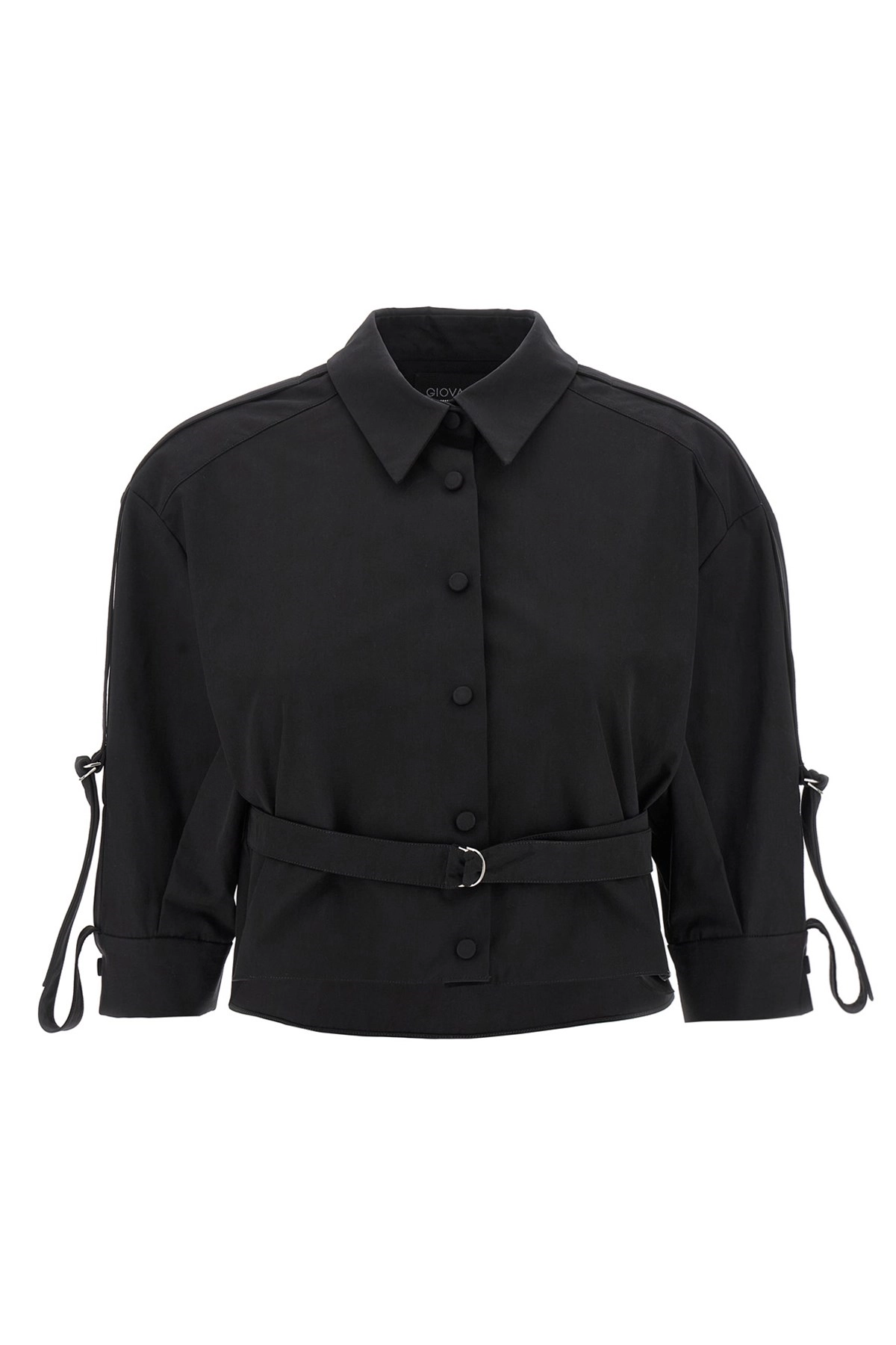Tシャツ・カットソー GIOVANNI BEDIN SS25 Cropped shirt (GB25068 BLACK) Giovanni bedin Cropped shirt available on julian-fashion.com