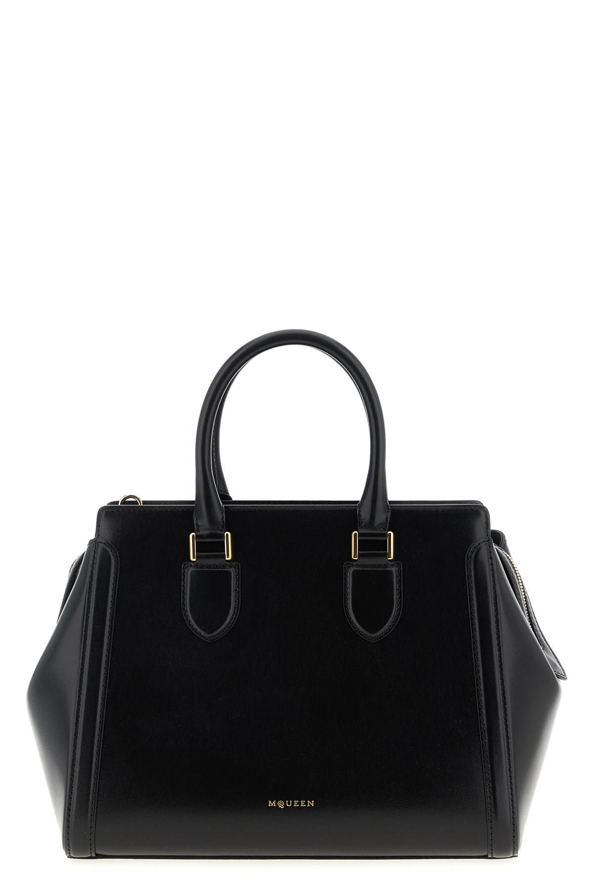 Alexander Mcqueen Borsa A Mano 'birdee' Grande In Black