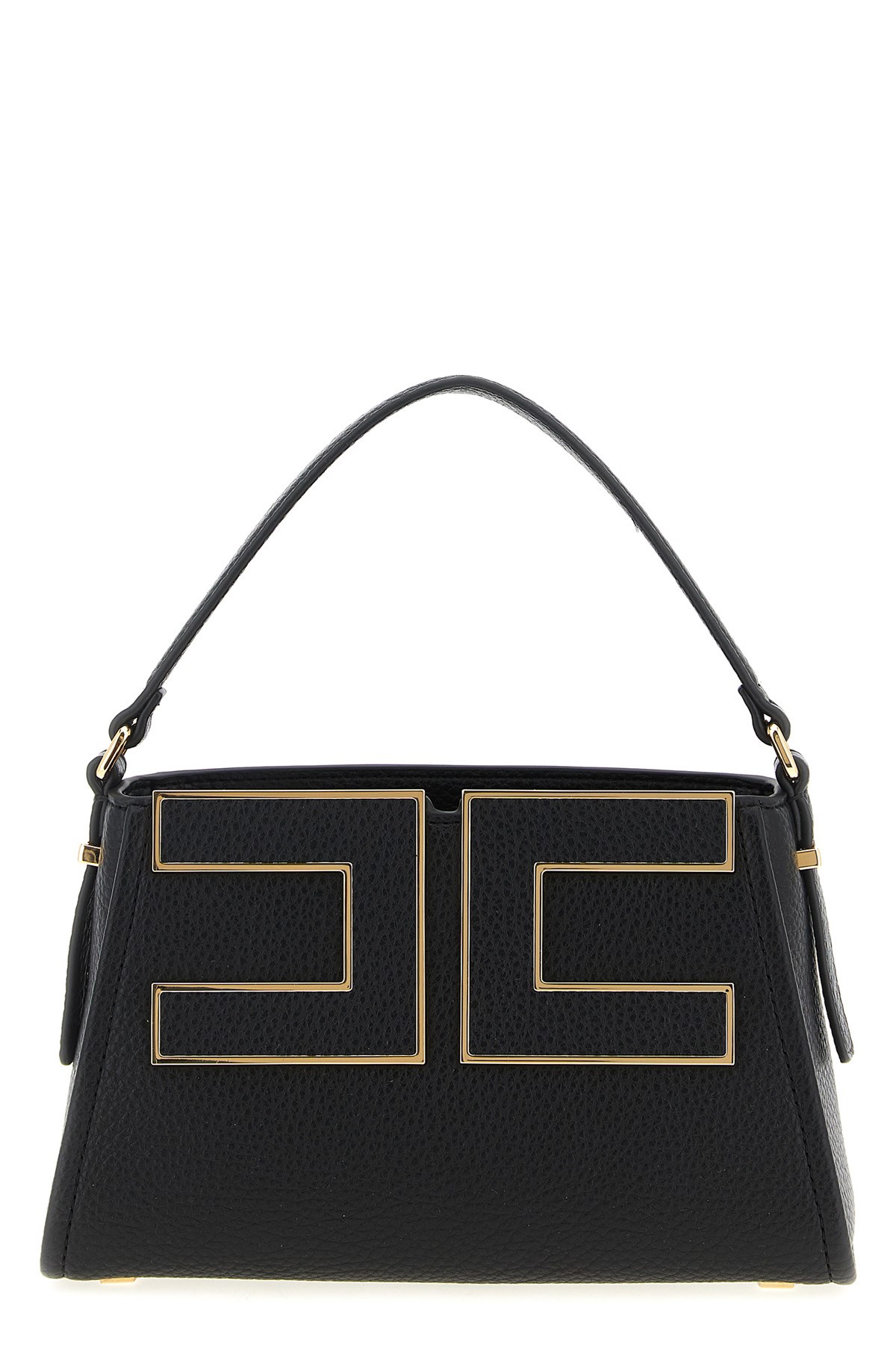 Elisabetta Franchi Borsa A Spalla Logo Piccola In Black