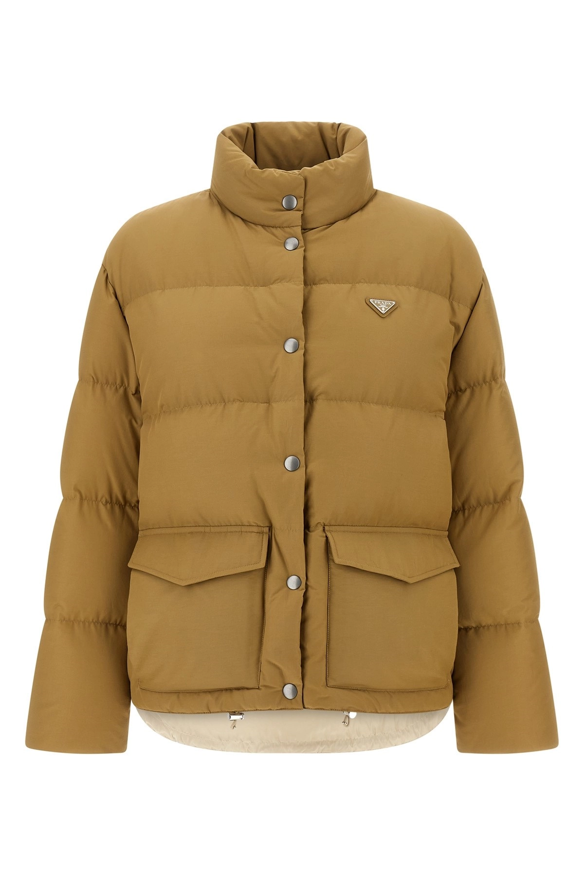ジャケット・アウター AW2015 prada triangle plate down jacket Prada Down jacket with triangle logo Blue - Men | VIETTI Online Store