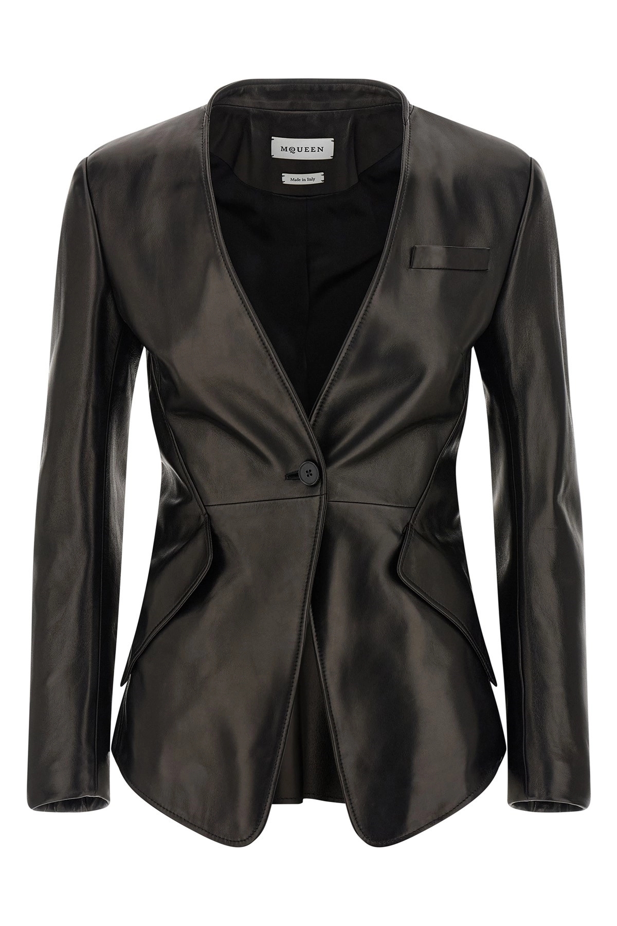 レザージャケット・コート alexander mcqueen FW25 Nappa blazer (840138Q5AML 1000) Mcqueen Nappa blazer available on julian-fashion.com