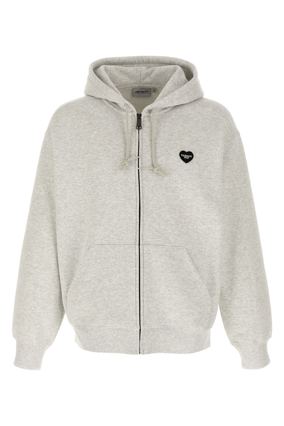 Carhartt Work In Progress Heart Ii Hartt Zip-up Graphic Hoodie In White