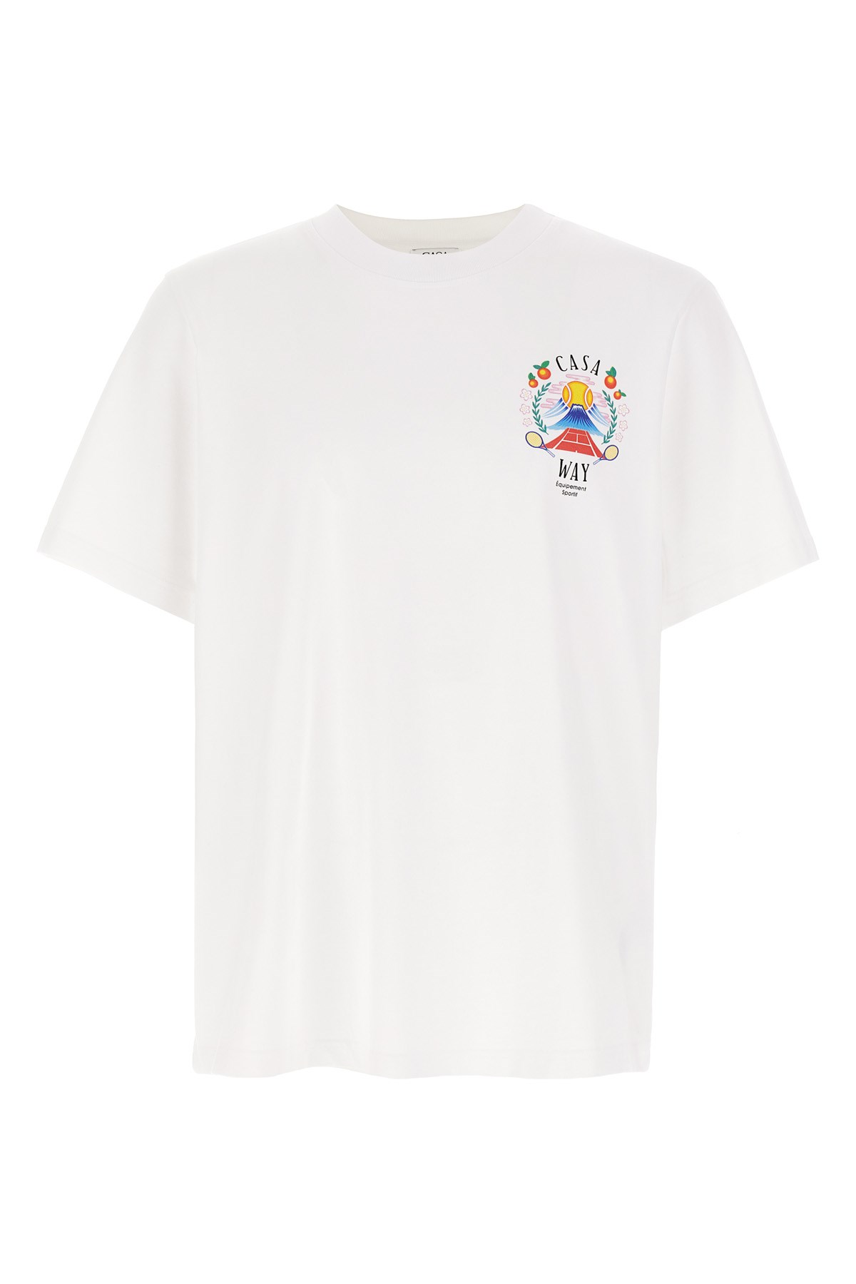 Casablanca Graphic T-shirt With Classic Crew Neck In White