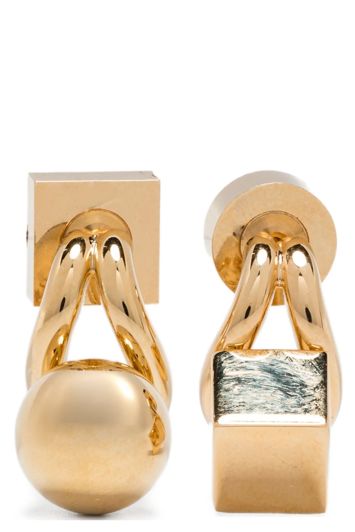 Jacquemus 'les Puces Nodo' Earrings In Gold