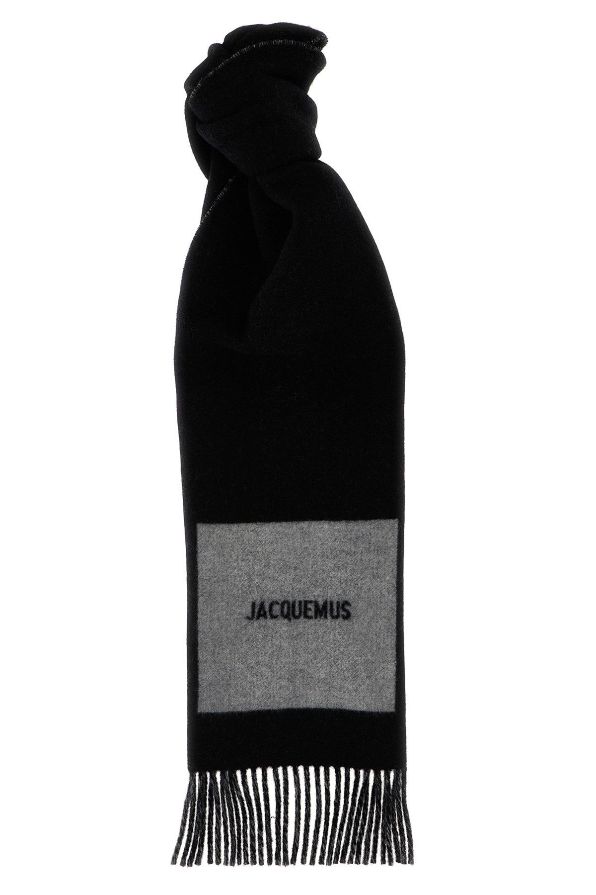 Jacquemus 'l'echarpe Rond Carré' Scarf In Black