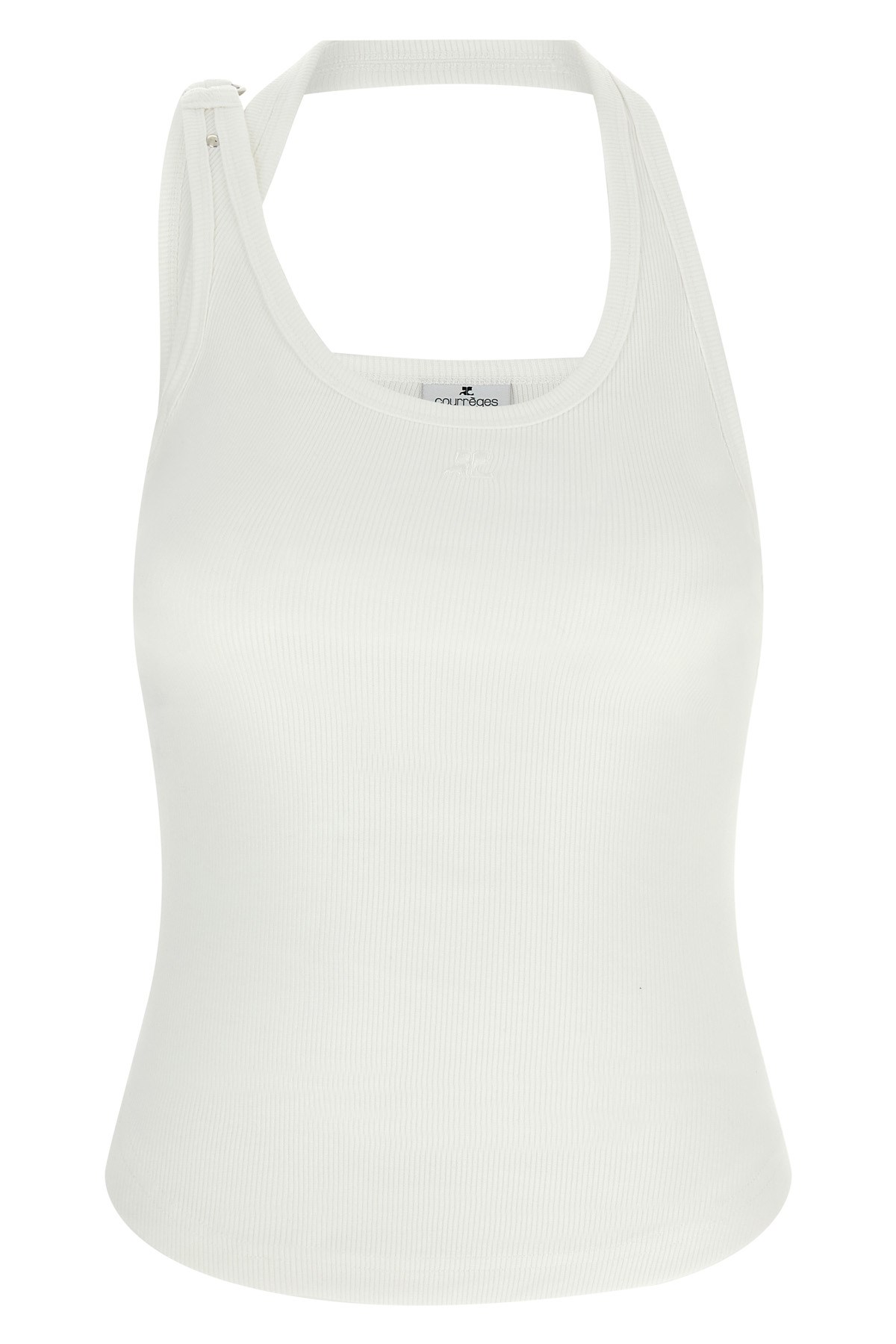COURREGES 'Asymmetrical Buckel' Tank Top
