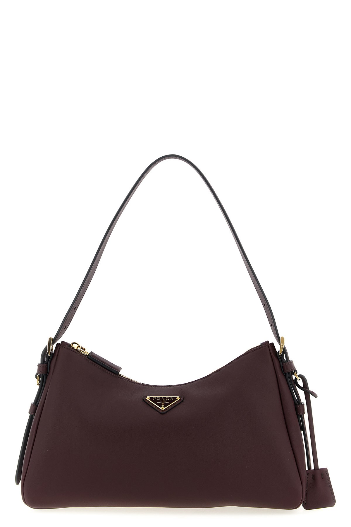 Prada ' Aimée' Medium Shoulder Bag In Burgundy