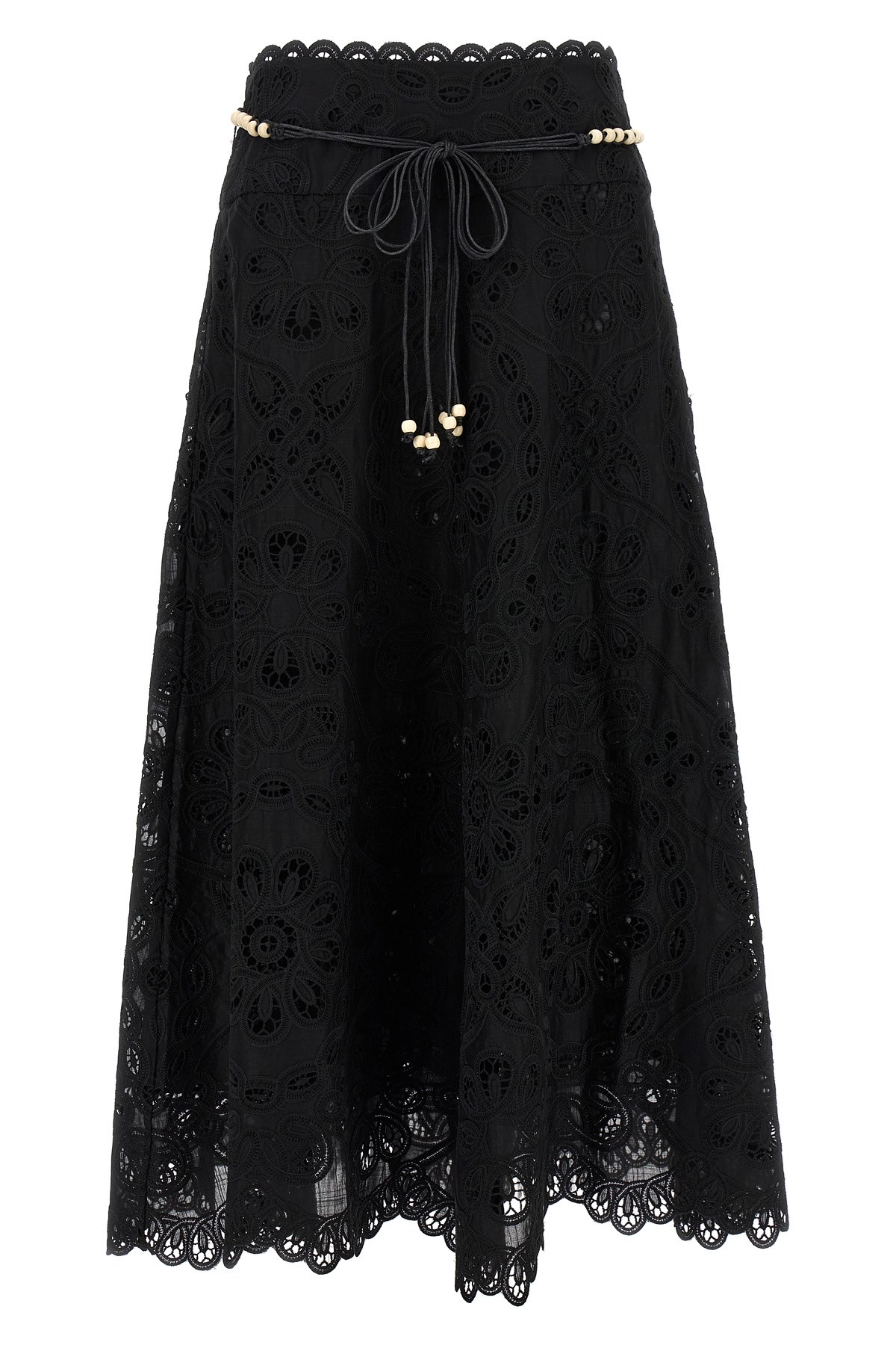 Zimmermann 'rhiannon' Skirt In Black