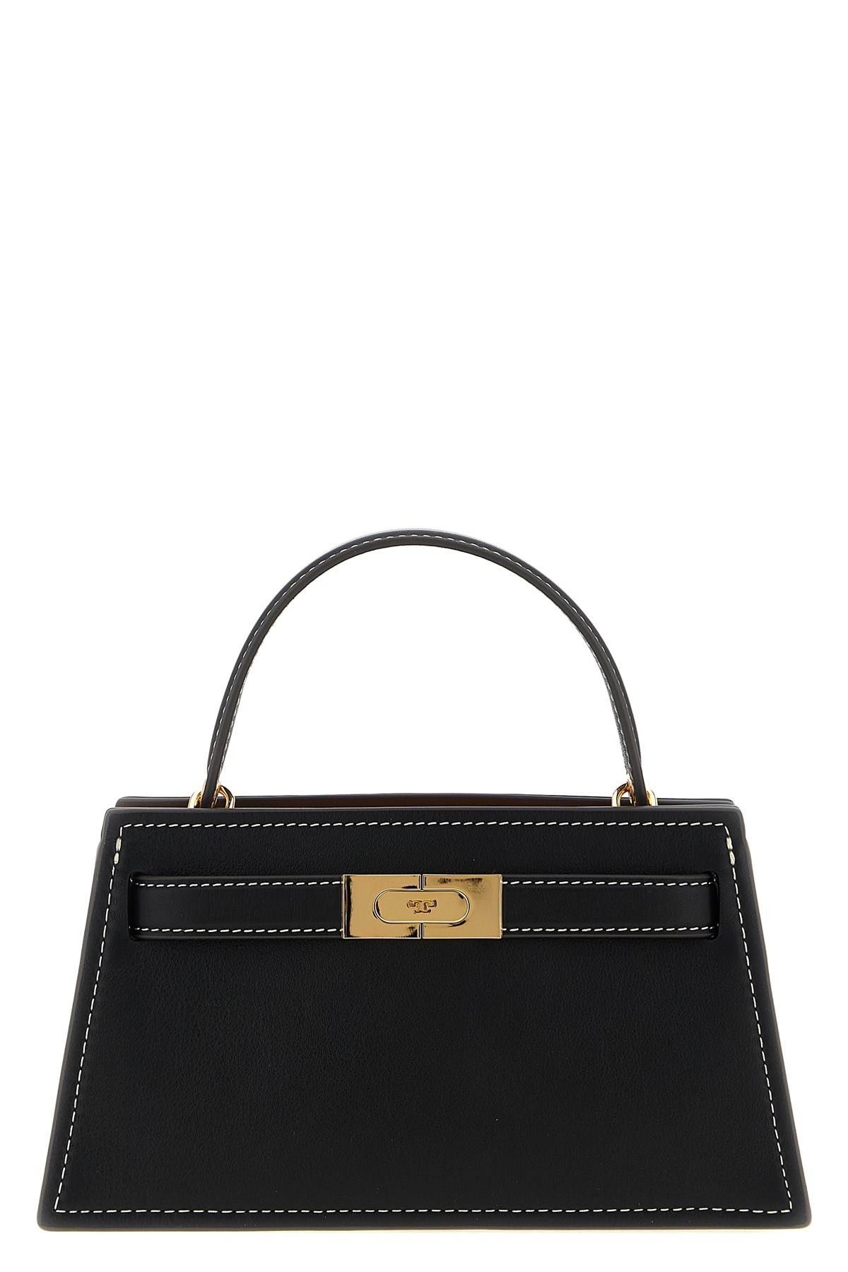 Tory Burch 'petite Lee Radziwill' Handbag In Black