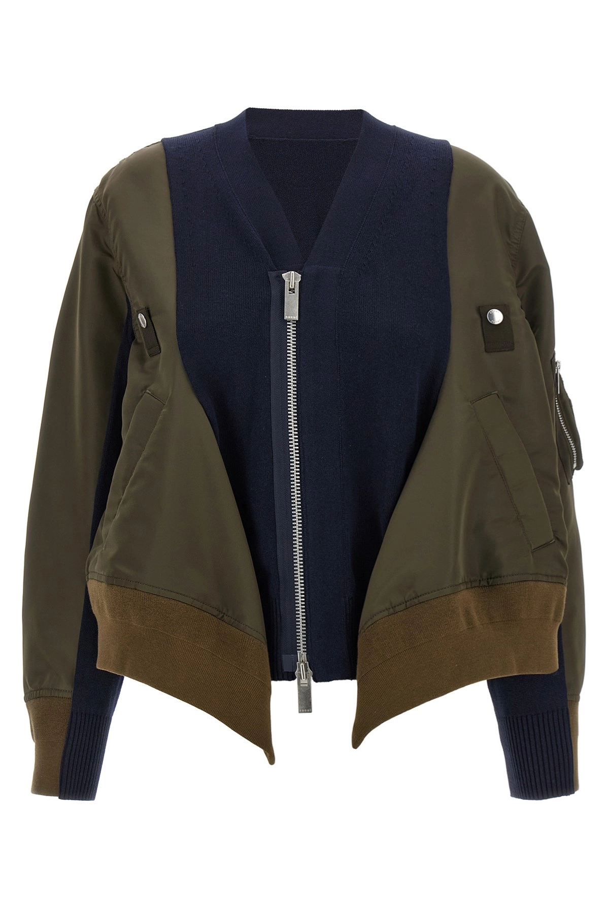 ブルゾン sacai Nylon insert cardigan Sacai Nylon insert cardigan available on julian-fashion.com