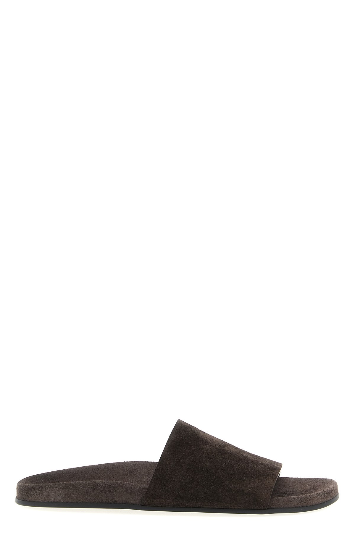 The Row 'hugh' Slides In Brown