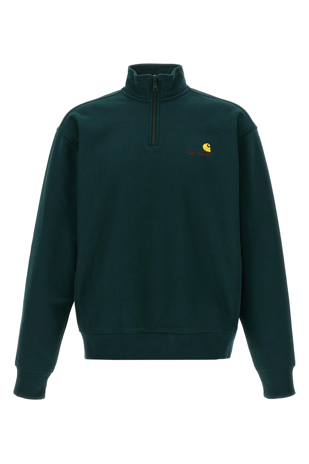 Carhartt American Script Style Sweatshirt For Casual Wear In Blue