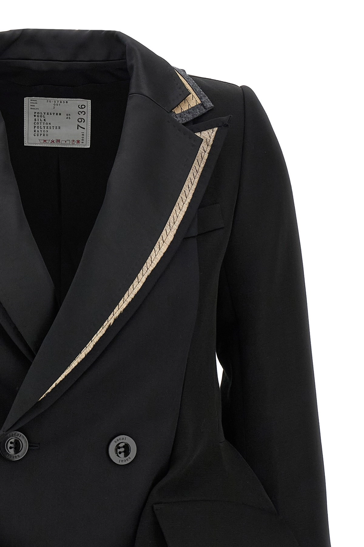Sacai Multilayer blazer available on julian-fashion.com