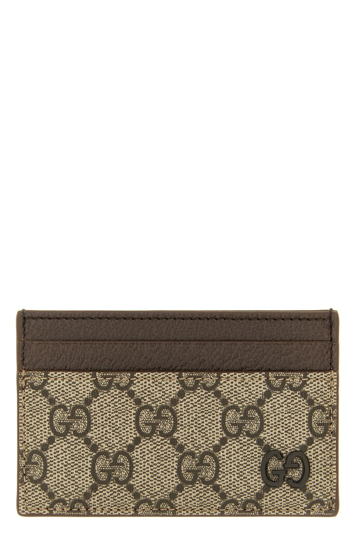 Gucci Gg Card Holder In Brown