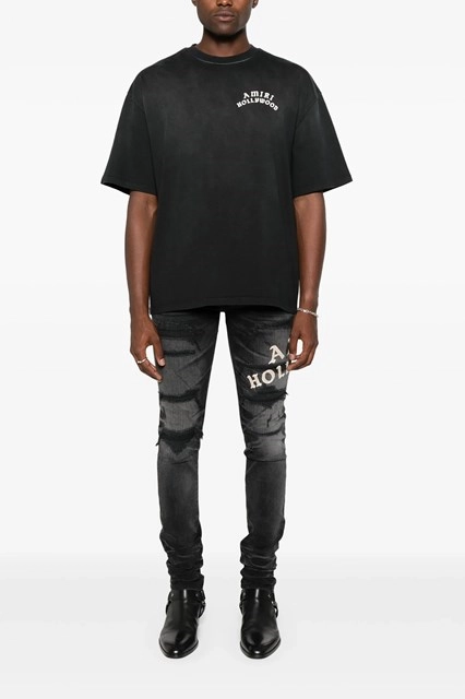AMIRI AMJYTE1073GREY 関税送料込 Amiri T-Shirt Logo - Grey - Men | AMJYTE1073GREY | thebs.com