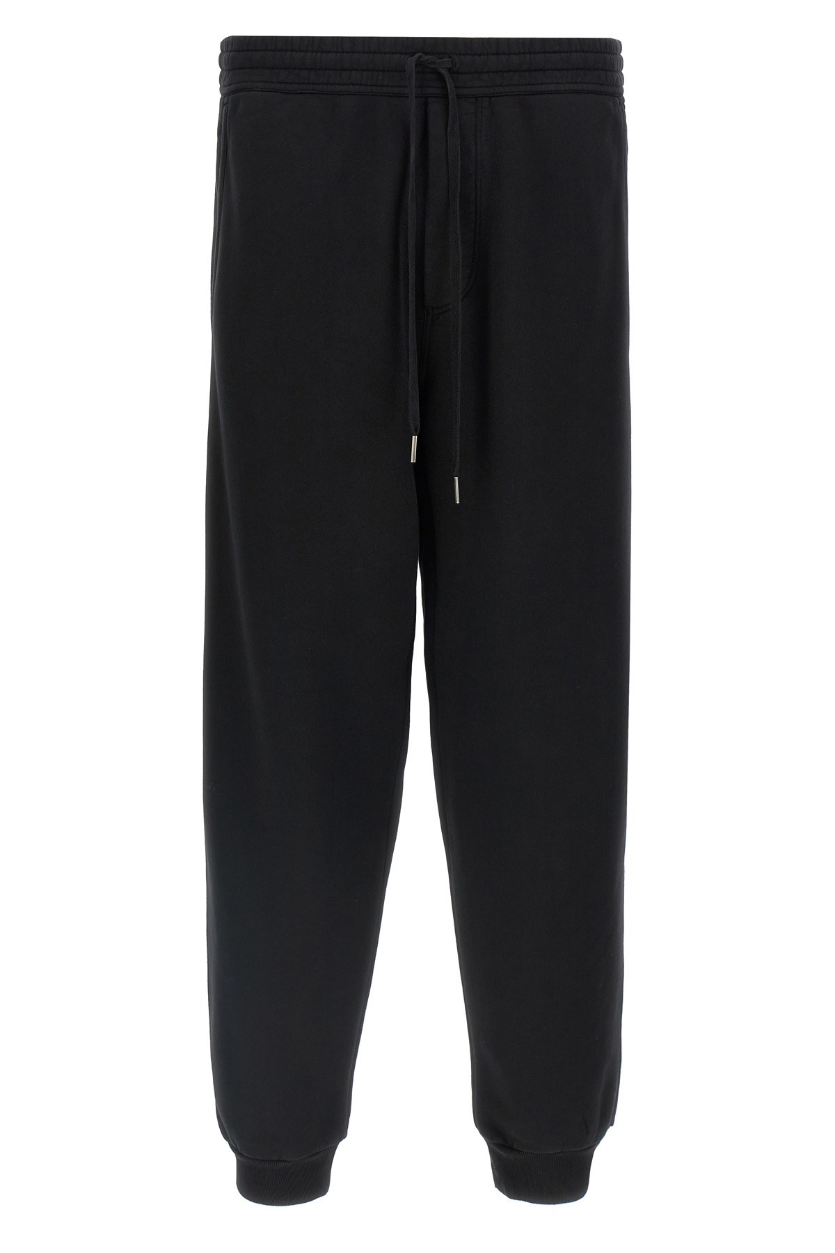 Tom Ford Black Cotton Fleece Sweatpants In Animal Print