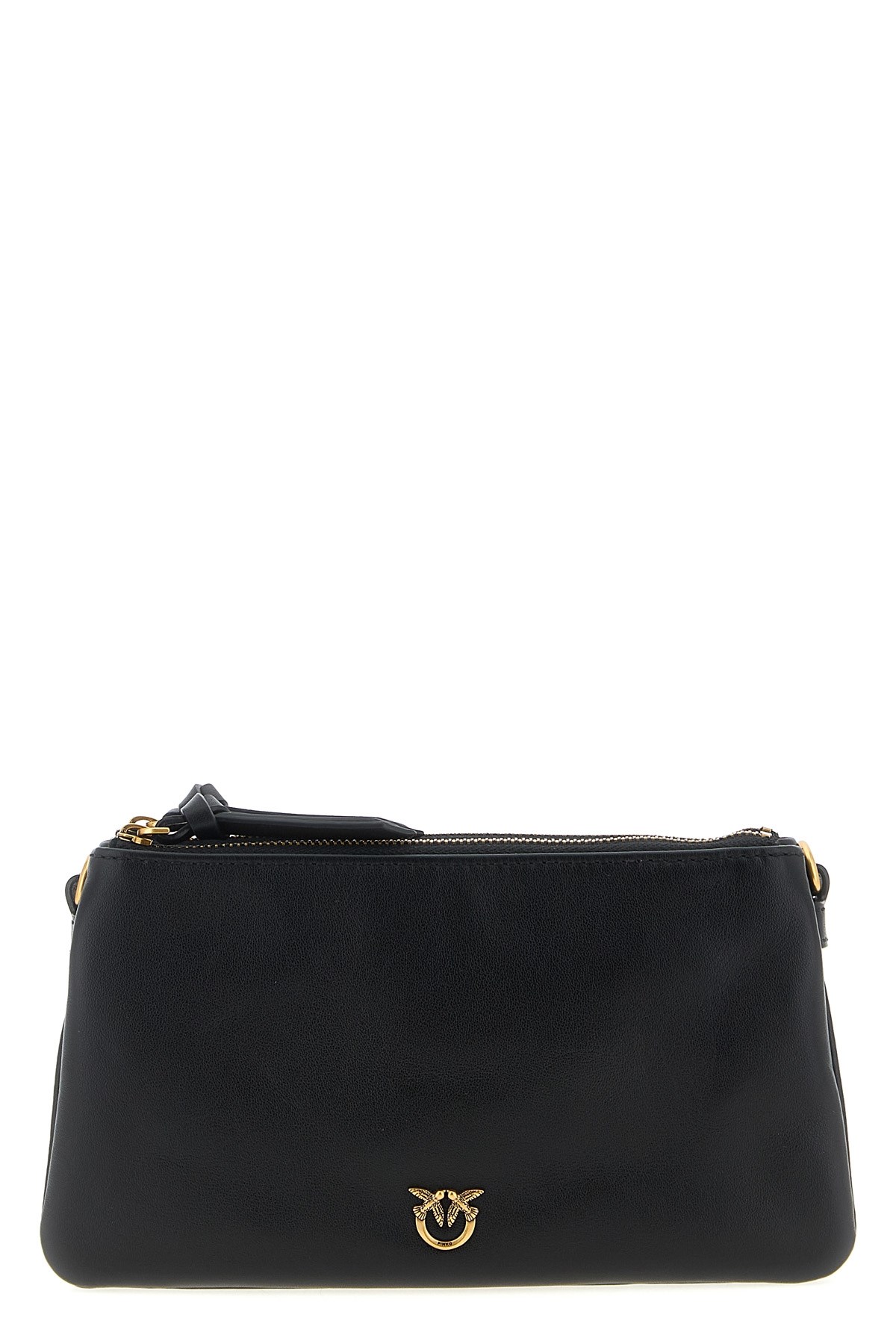 Pinko 'double' Mini Crossbody Bag In Black