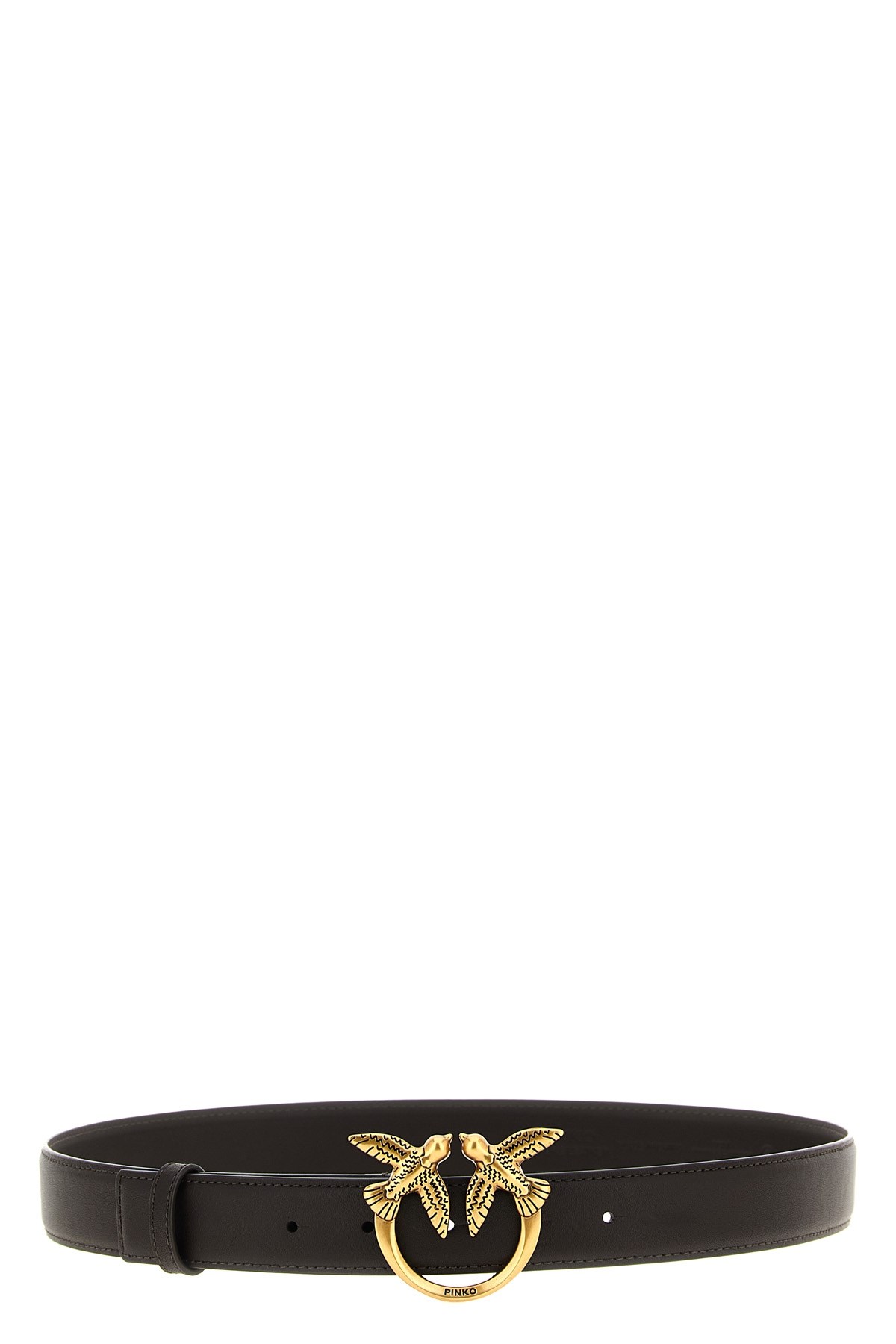 ベルト PINKO SS25 'Love Berry' belt (100143A0F1 Z14Q) Pinko Love Berry H3 reversible leather belt for women