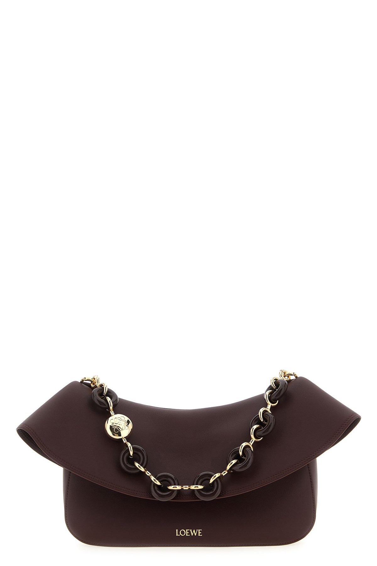 Loewe 'ola' Medium Shoulder Bag In Burgundy