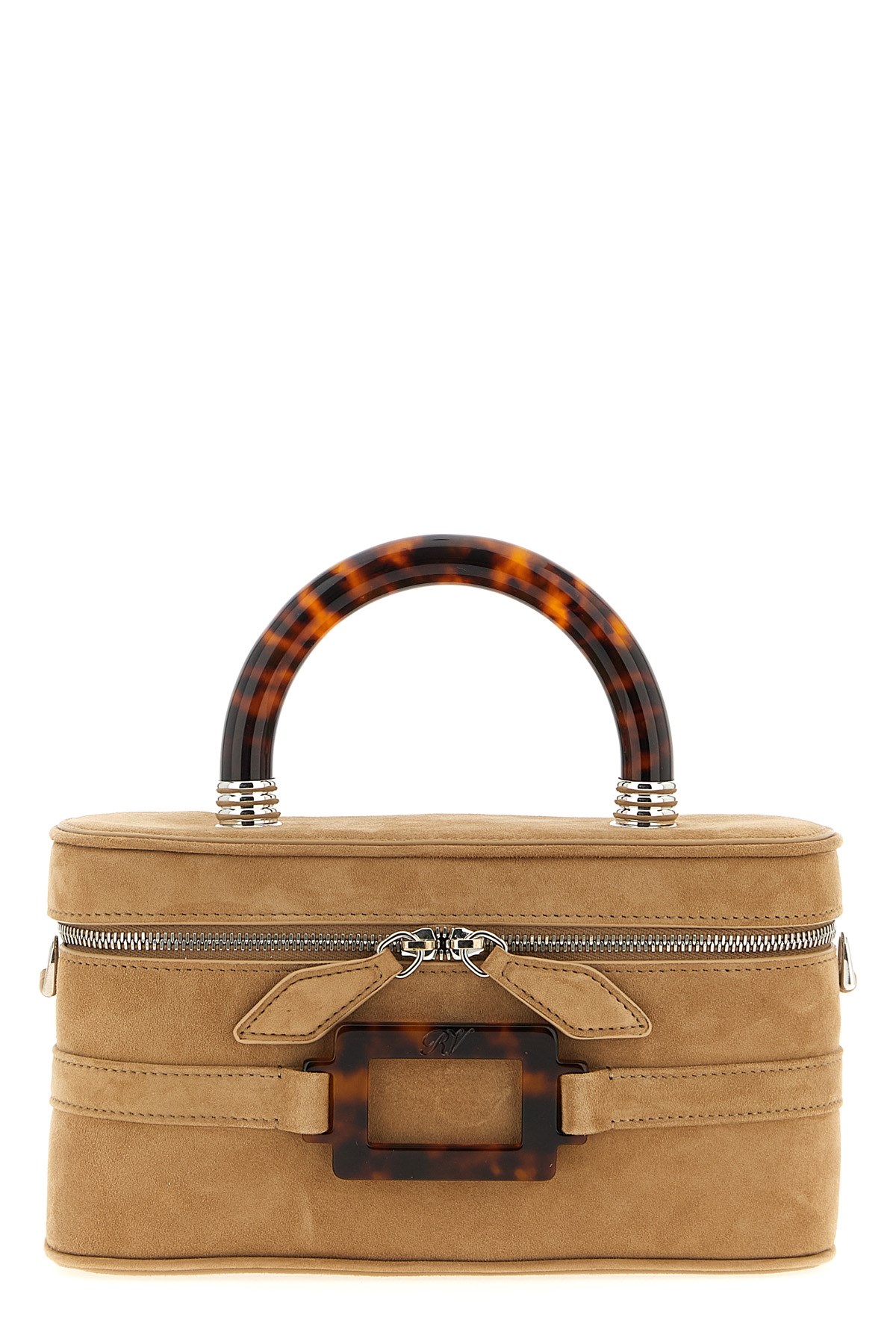 Roger Vivier 'belle Vivier Vanity' Mini Handbag In Sand
