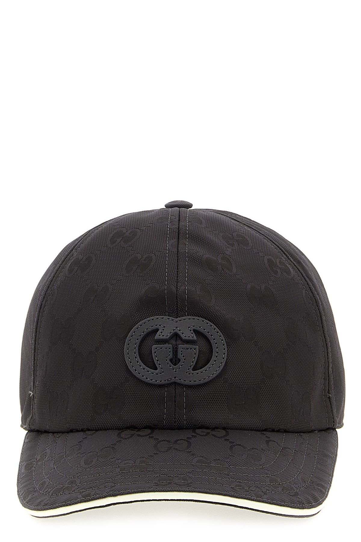Gucci Baseball Cap Grey In Nylon Gg In Brown