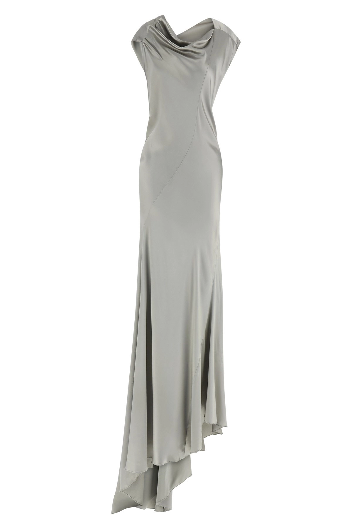 オールインワン・サロペット a Ferretti Satin Evening Dress With Cut-Out Detail Satin dress with cut-out Cocktail | Alberta Ferretti