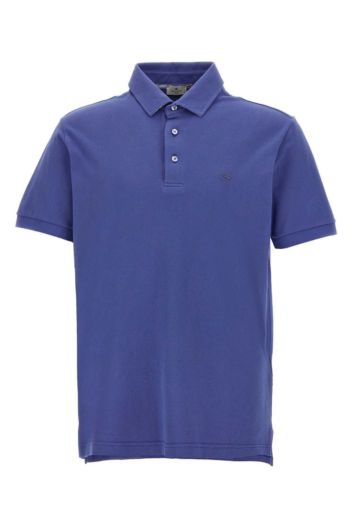 ETRO｜SHORT-SLEEVED PIQUE/COLLAR (PEGASO Cotton Polo Shi ETRO｜SHORT-SLEEVED PIQUE/COLLAR (PEGASO Cotton Polo Shi