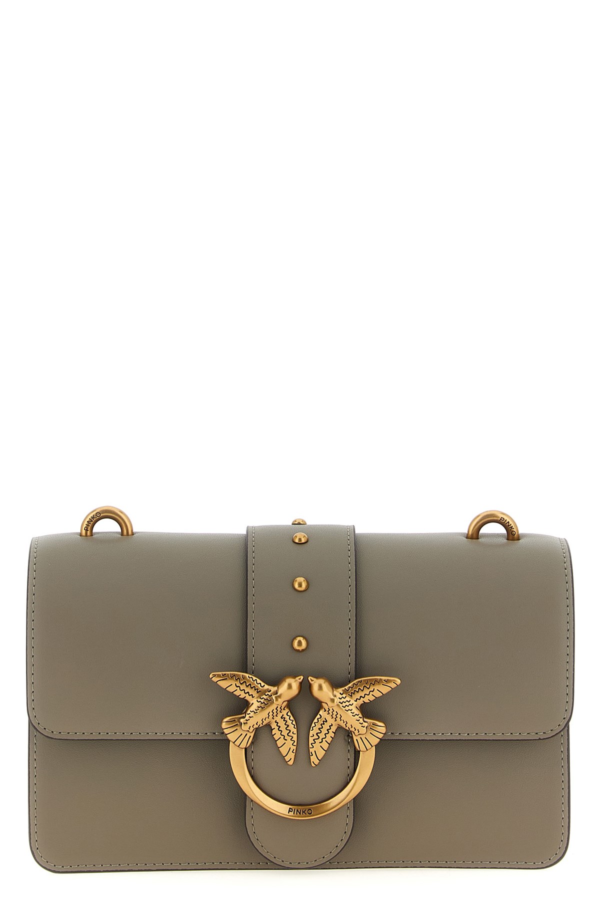 Pinko 'love One Mini' Crossbody Bag In Gray