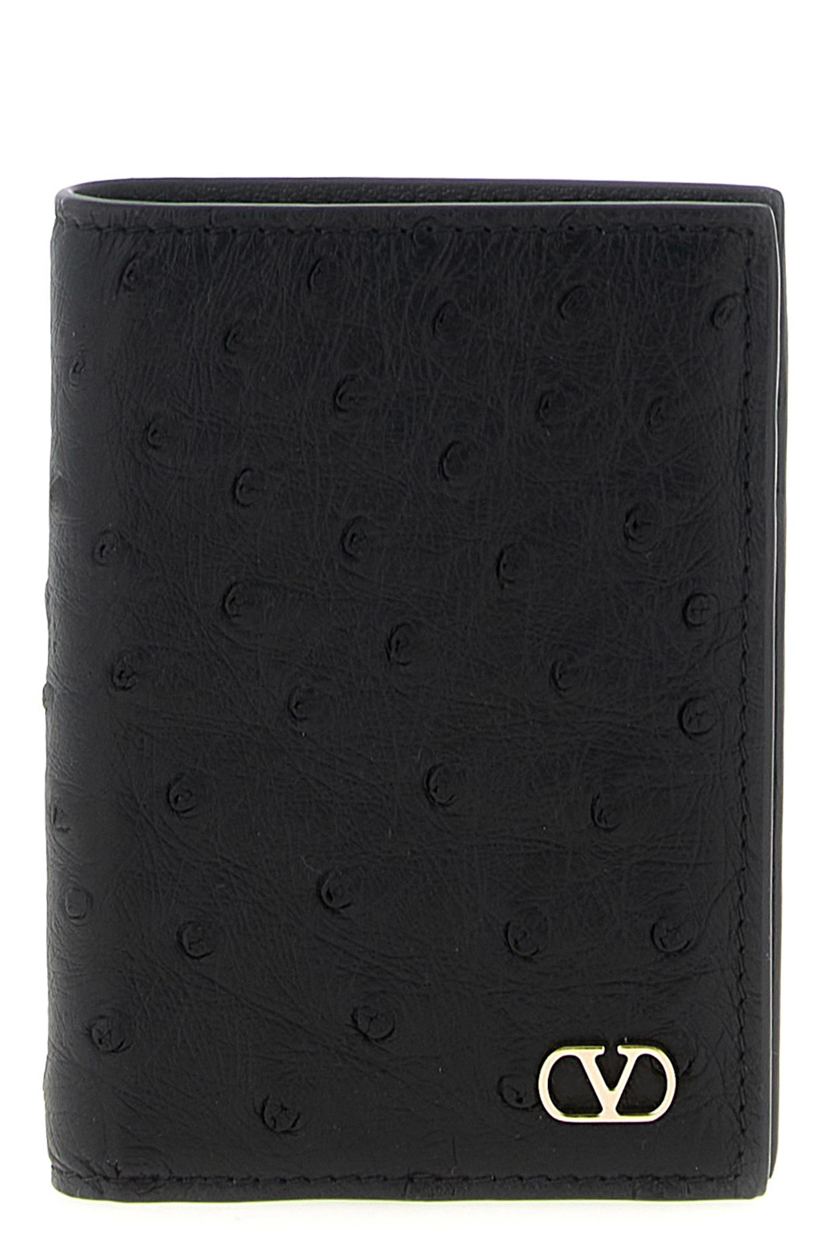 Valentino Garavani Vlogo Signature Cardholder In Black