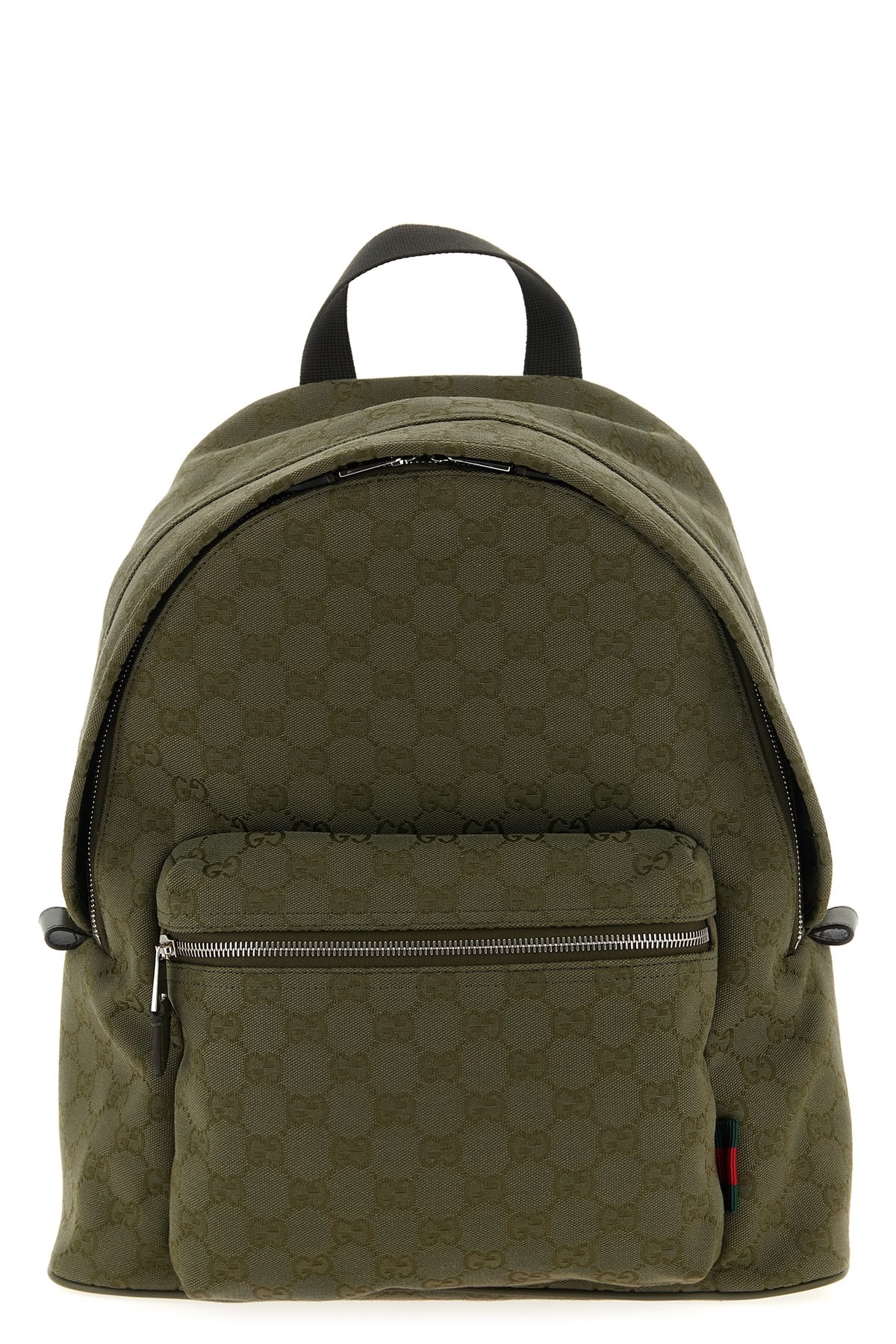 Gucci Medium Gg Backpack In Green